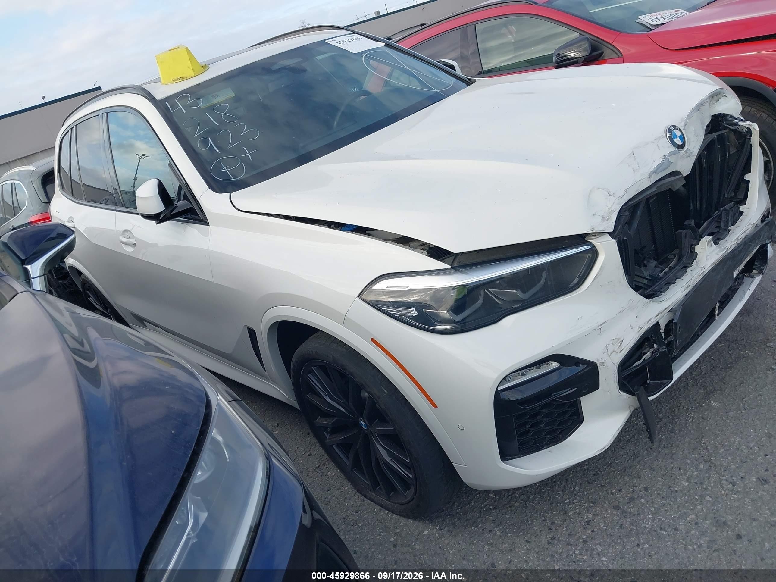 2020 BMW X5 VIN 5UXCR4C05L9D41739 — IAAI salvage auction photo