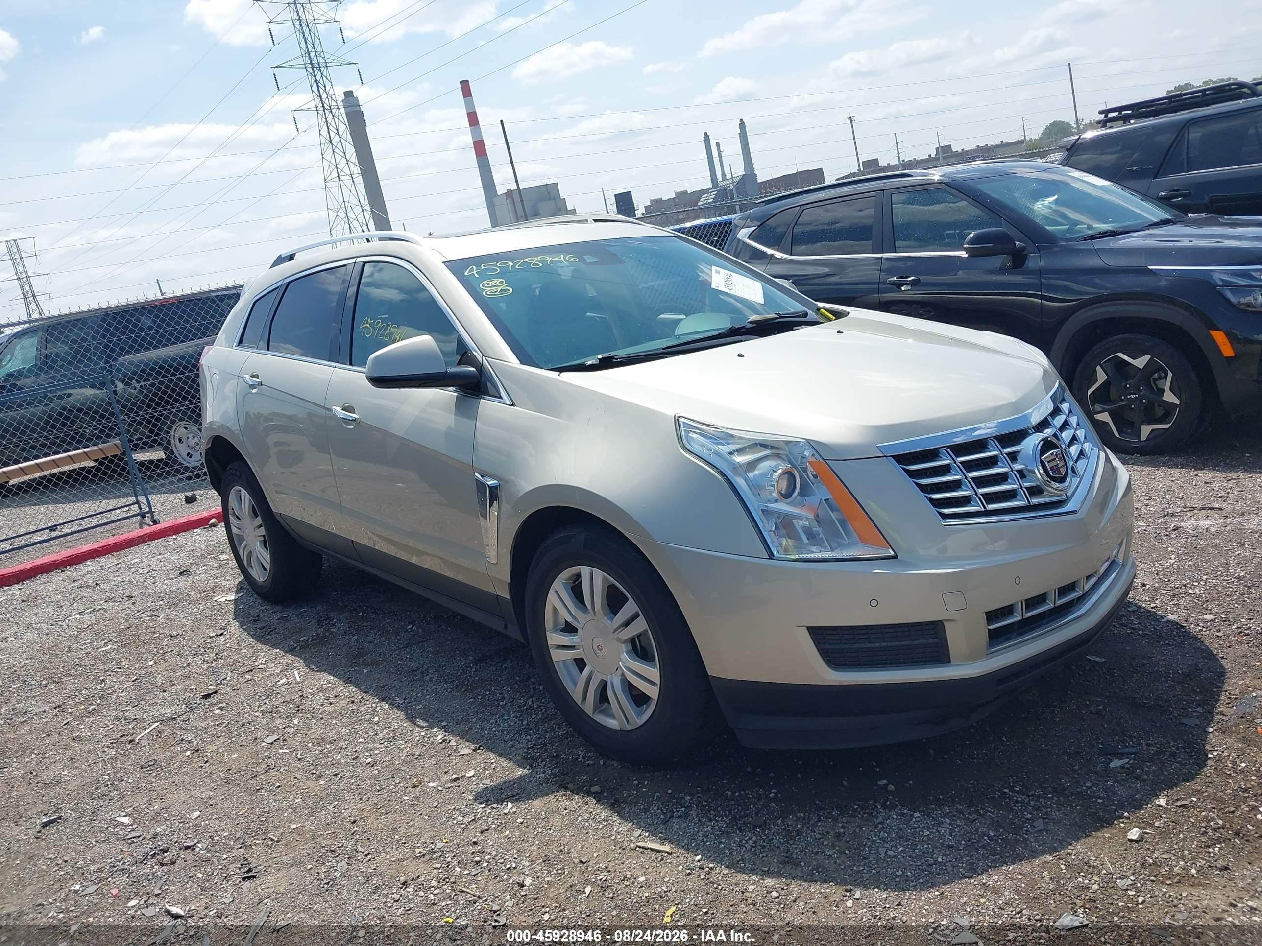 2014 Cadillac SRX VIN 3GYFNEE30ES651618 IAAI salvage auction — Unknown, Clear (Indiana), sold $4,800 on 2026-09-21 (photo 1)
