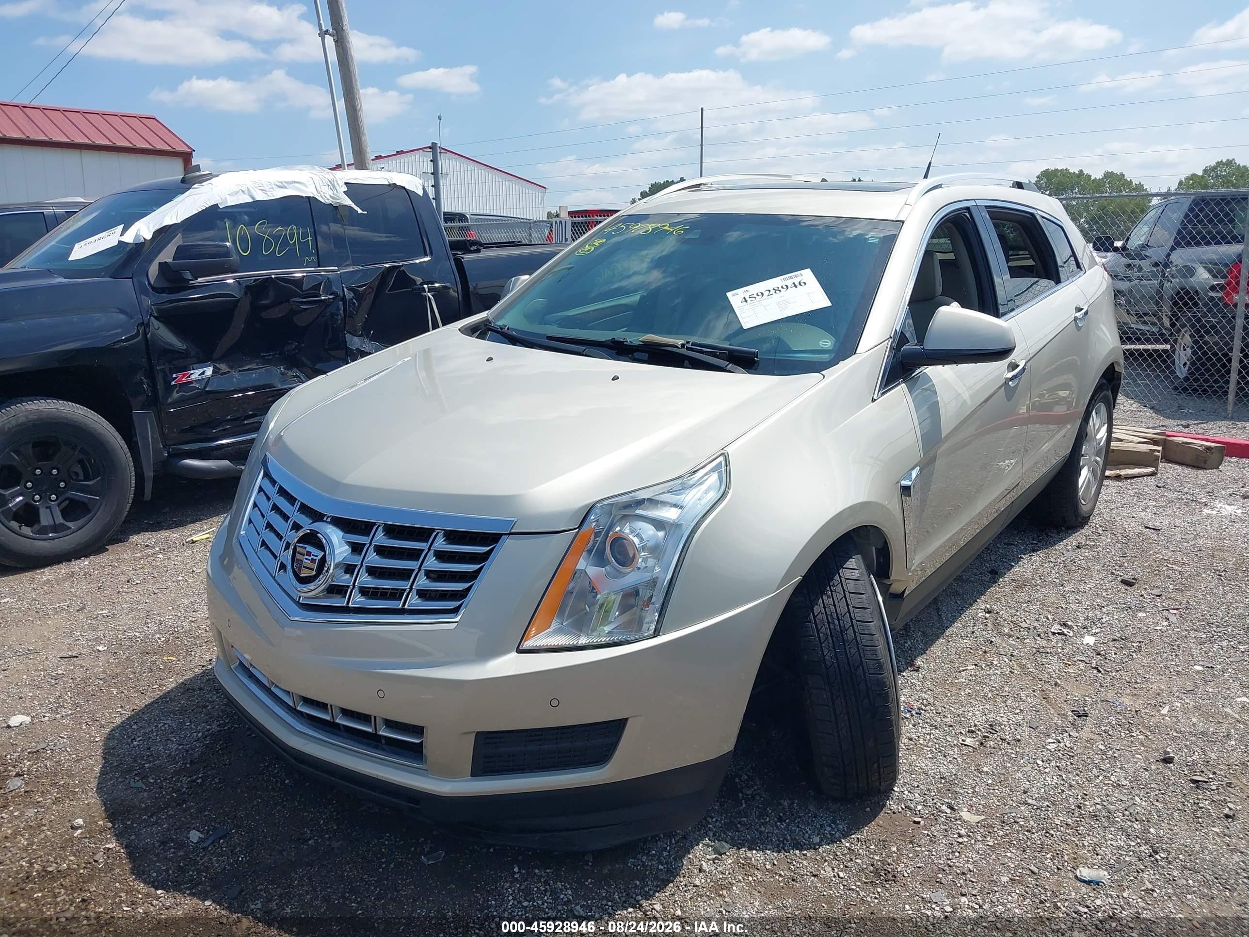2014 Cadillac SRX VIN 3GYFNEE30ES651618 IAAI salvage auction — Unknown, Clear (Indiana), sold $4,800 on 2026-09-21 (photo 2)