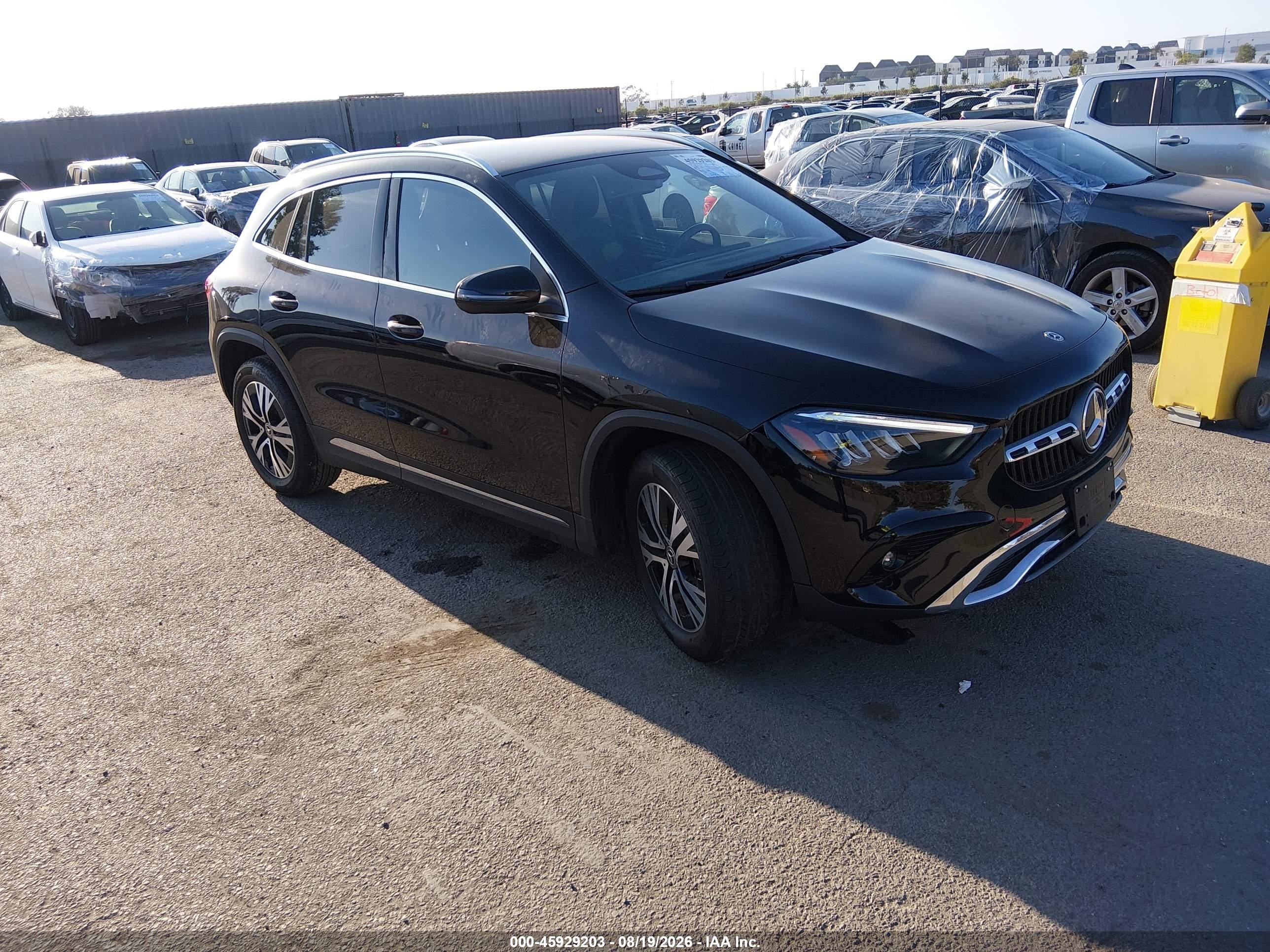 2025 Mercedes-Benz GLA-Class VIN W1N4N4GB0SJ730904 — IAAI salvage auction photo