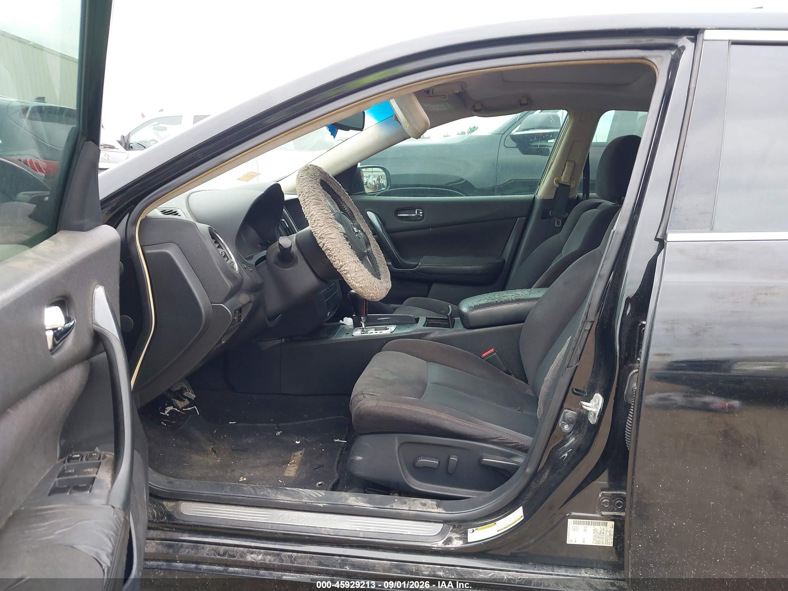 2012 Nissan Maxima VIN 1N4AA5AP0CC824115 IAAI salvage auction — Repossession, Nrc Lienholder Repossession Paperwork (Texas), sold $650 on 2026-09-10 (photo 5)