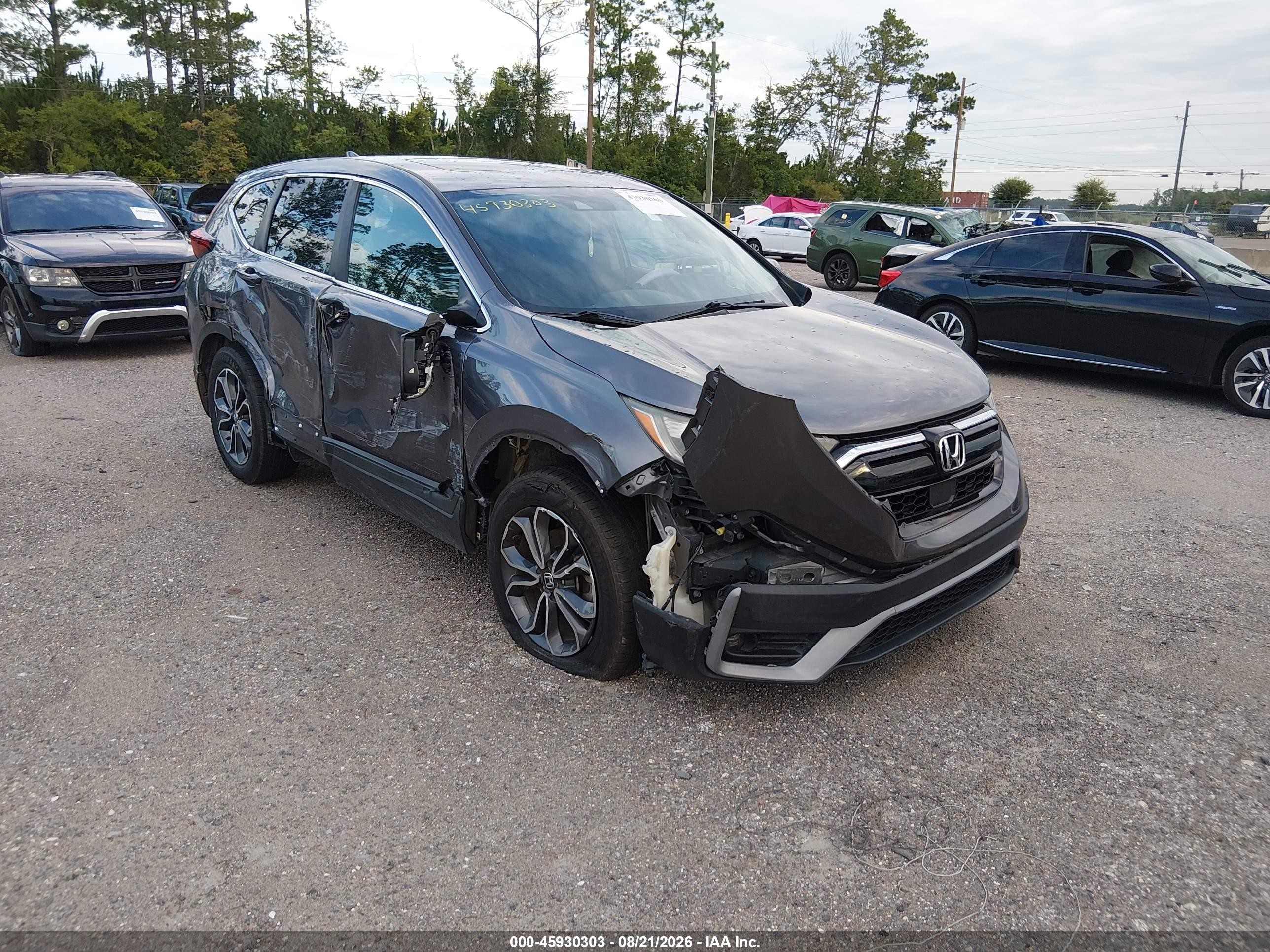 2021 Honda CR-V VIN 5J6RW1H57ML000667 — IAAI salvage auction photo