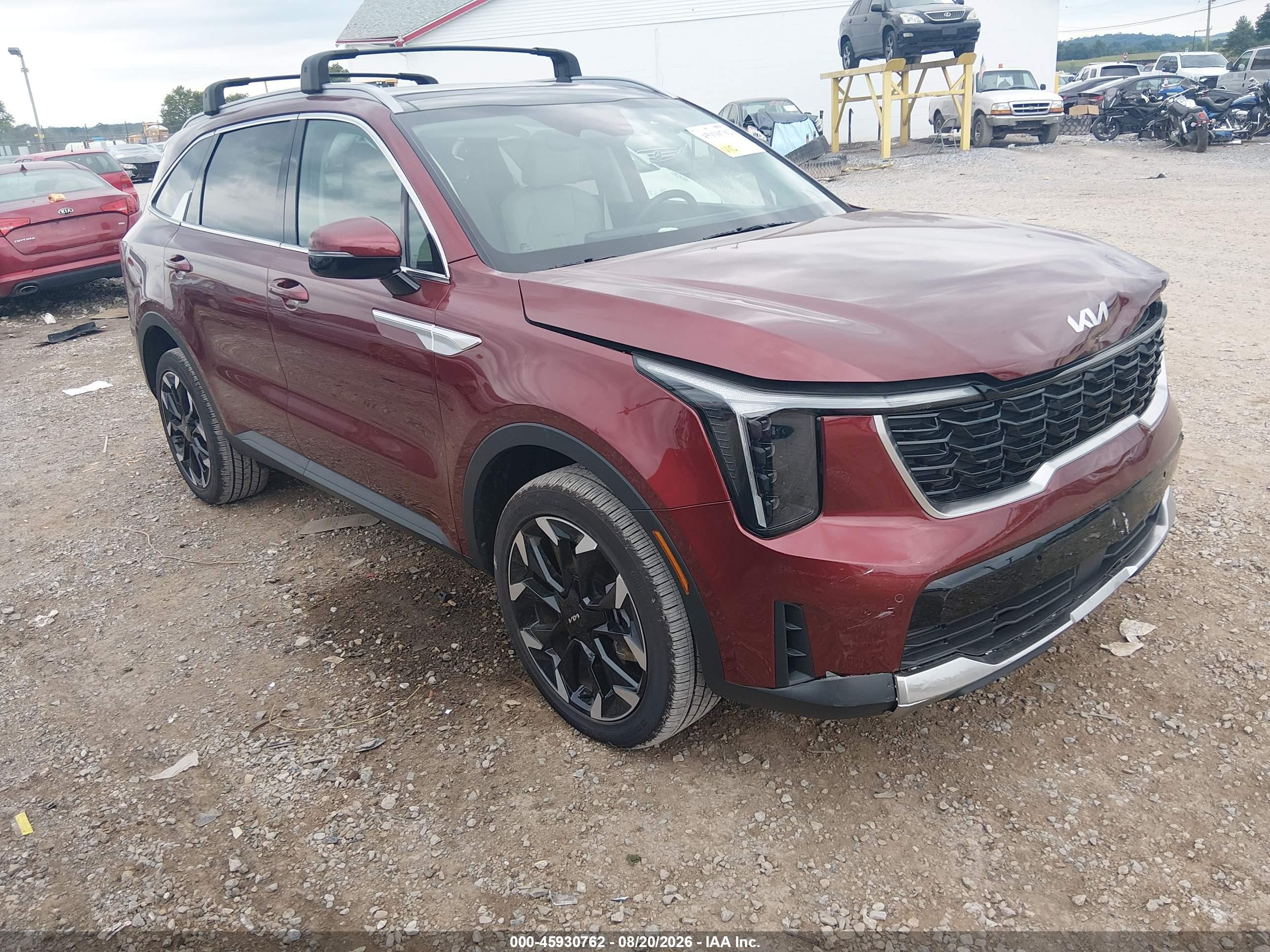 2025 Kia Sorento VIN 5XYRHDJF2SG381888 — IAAI salvage auction photo