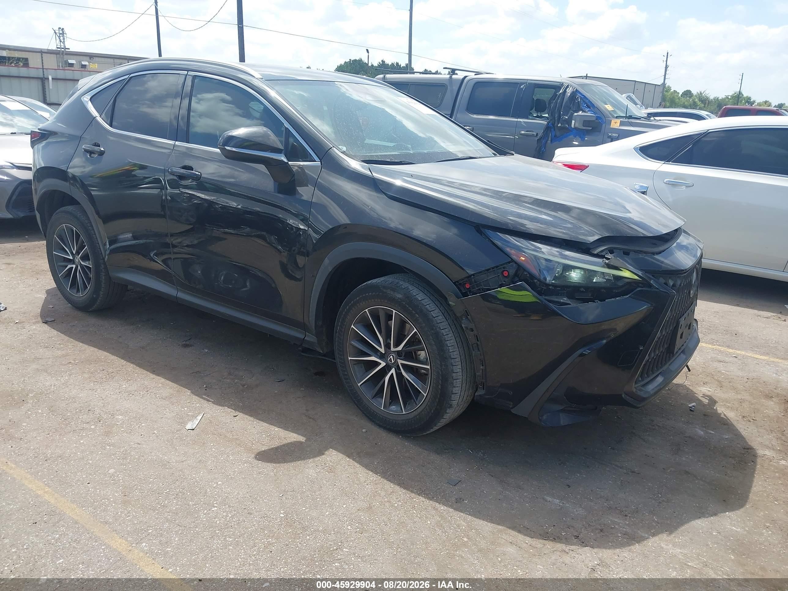 2022 Lexus NX 250 VIN 2T2ADCAZXNC001091 — IAAI salvage auction photo