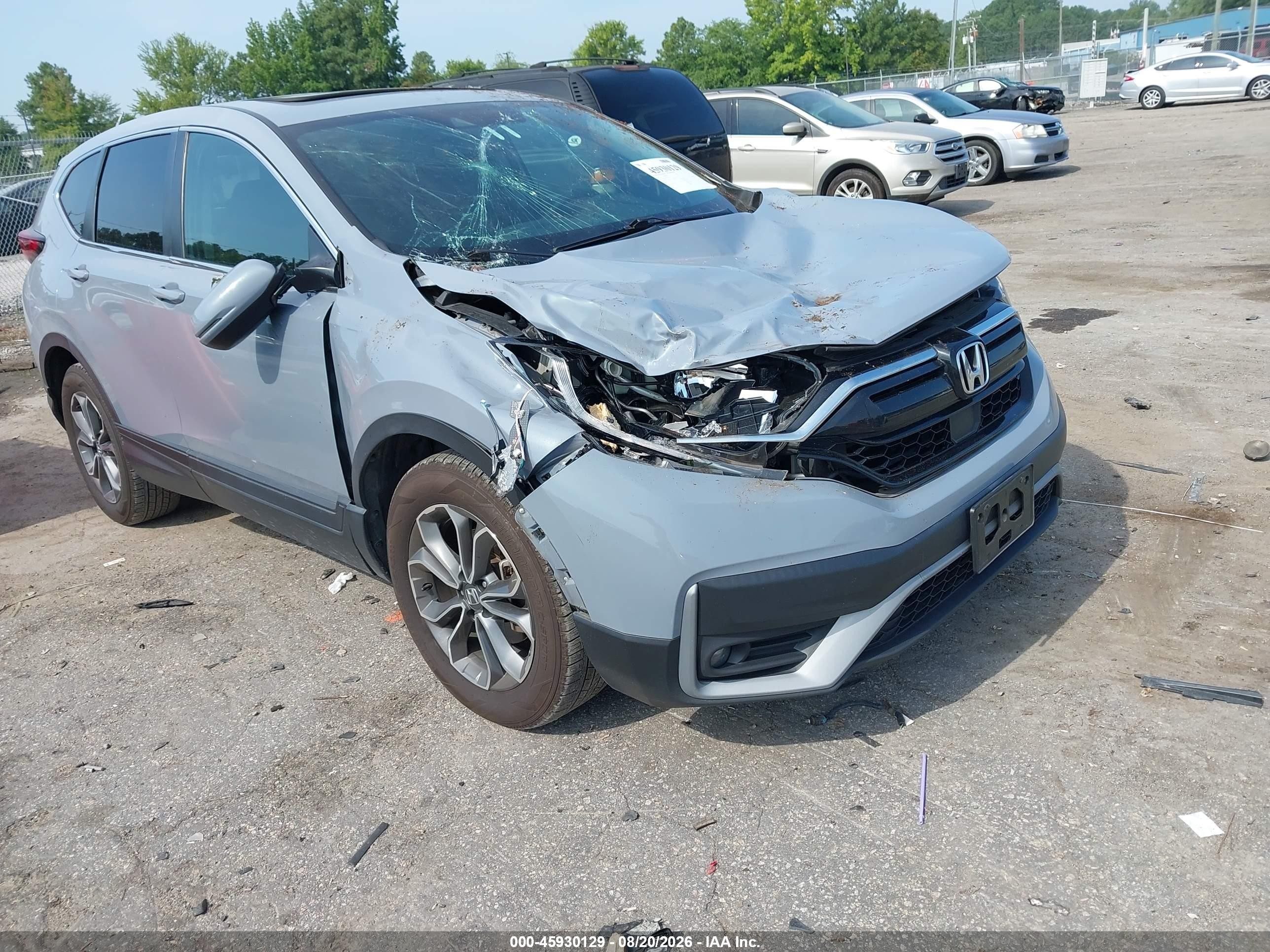 2021 Honda CR-V VIN 5J6RW2H87MA012118 — IAAI salvage auction photo