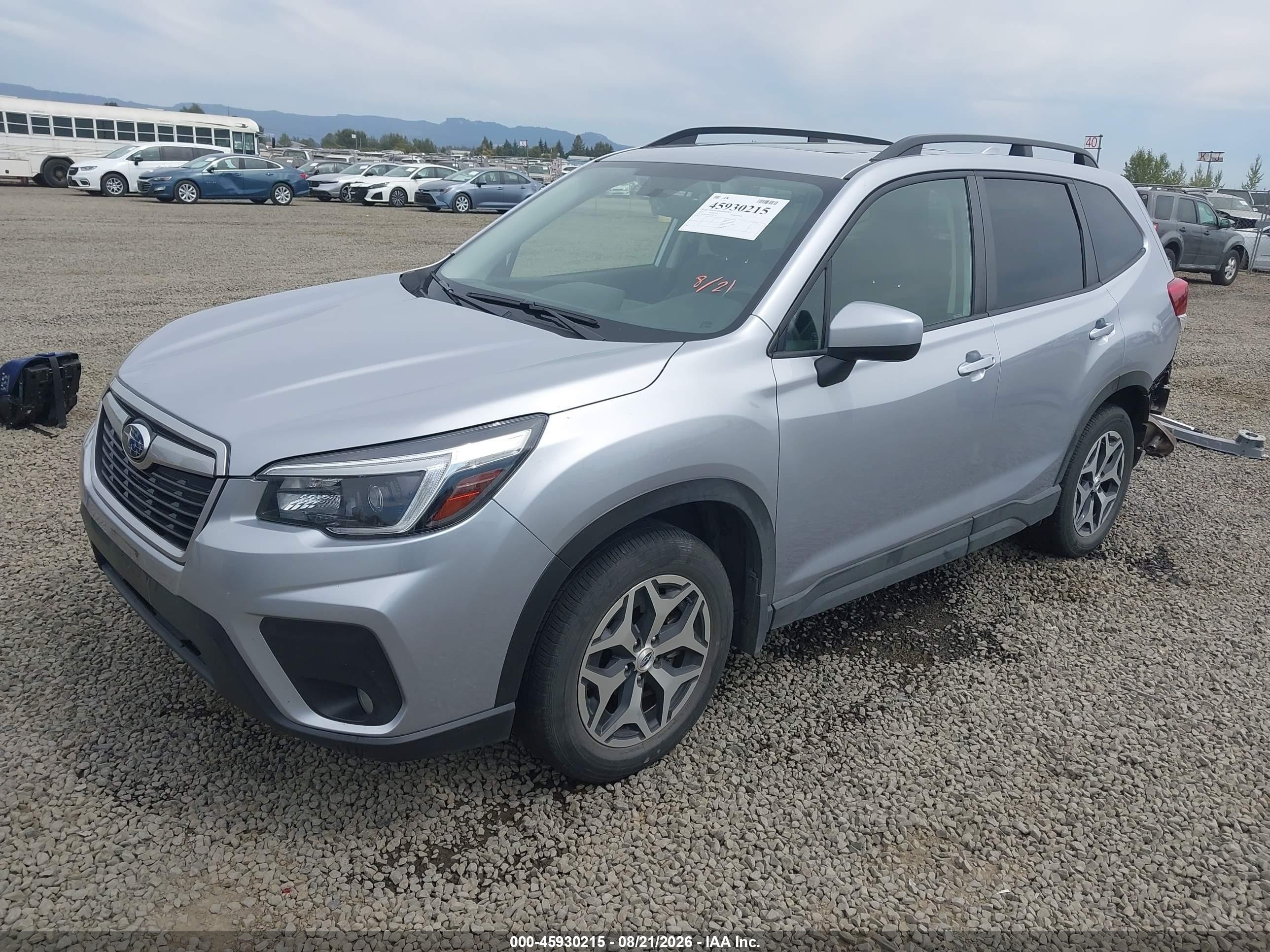 2021 Subaru Forester VIN JF2SKAJC6MH485335 IAAI salvage auction — Rear End, Salvage (Oregon), sold $9,900 on 2026-10-03 (photo 2)