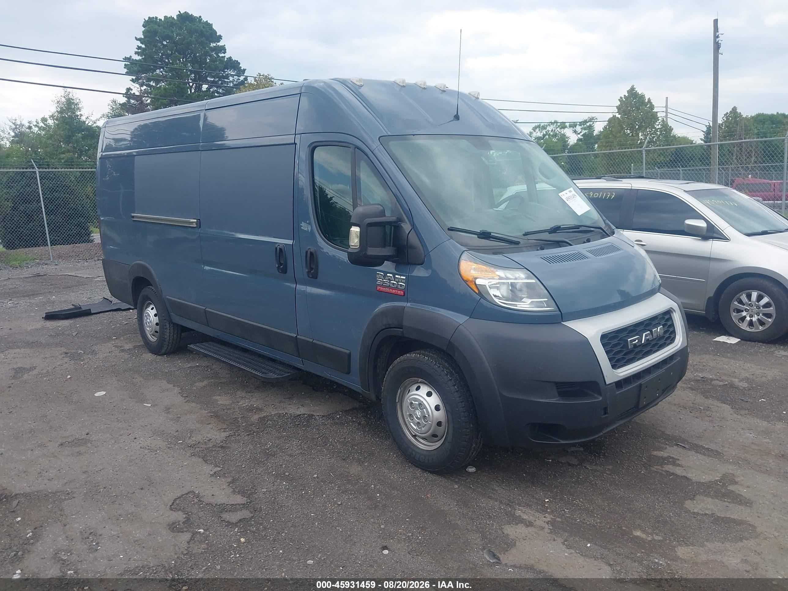 2019 Ram ProMaster 3500 VIN 3C6URVJG8KE551438 — IAAI salvage auction photo