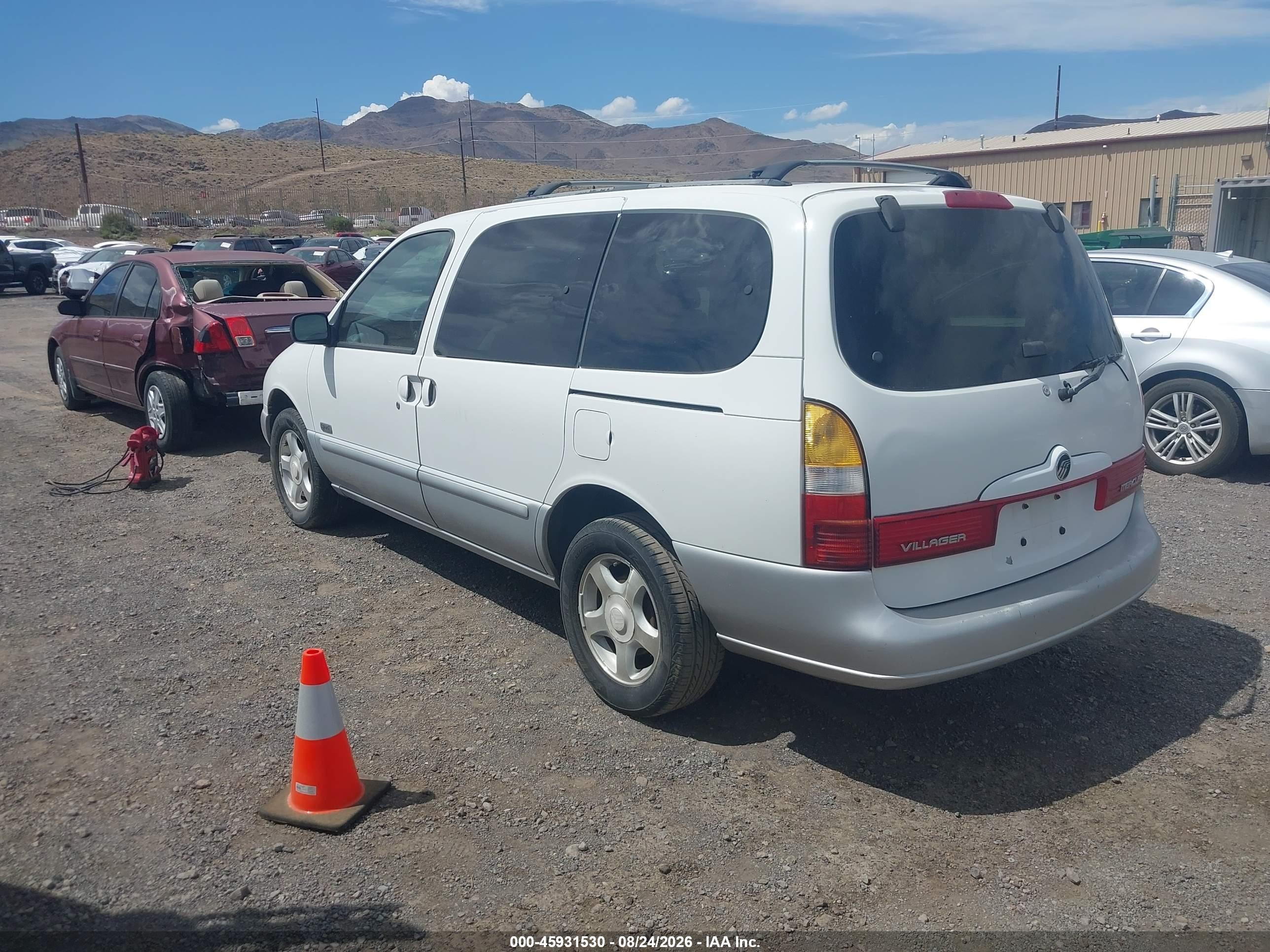 2000 Mercury Villager VIN 4M2XV12T5YDJ14457 IAAI salvage auction — Normal Wear, Regular (Nevada), sold $25 on 2026-08-28 (photo 3)
