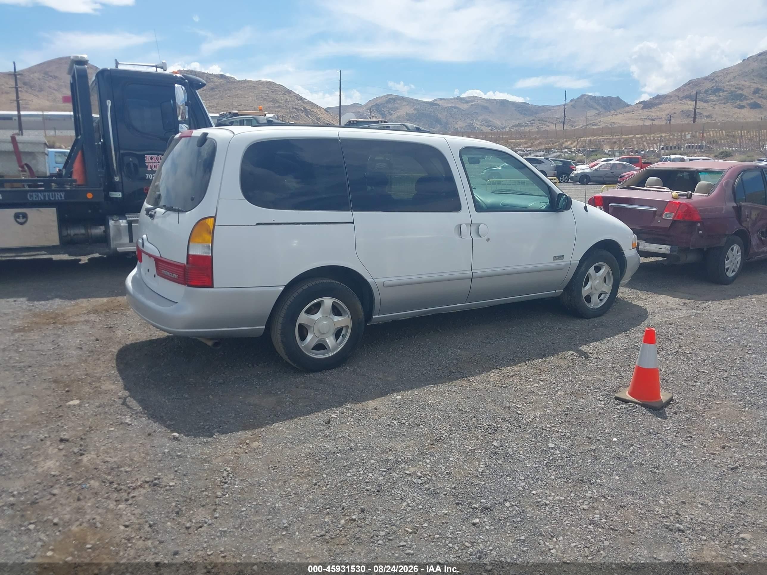 2000 Mercury Villager VIN 4M2XV12T5YDJ14457 IAAI salvage auction — Normal Wear, Regular (Nevada), sold $25 on 2026-08-28 (photo 4)