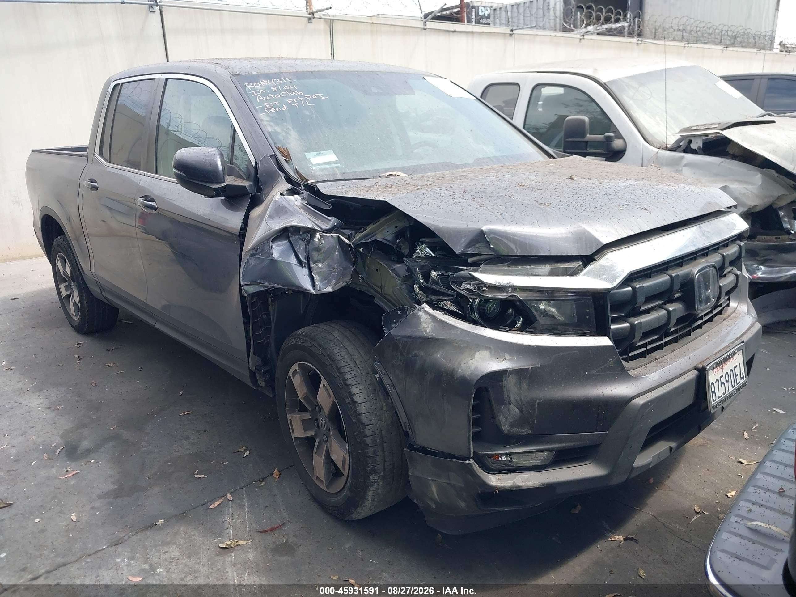 2025 Honda Ridgeline VIN 5FPYK3F51SB022795 — IAAI salvage auction photo