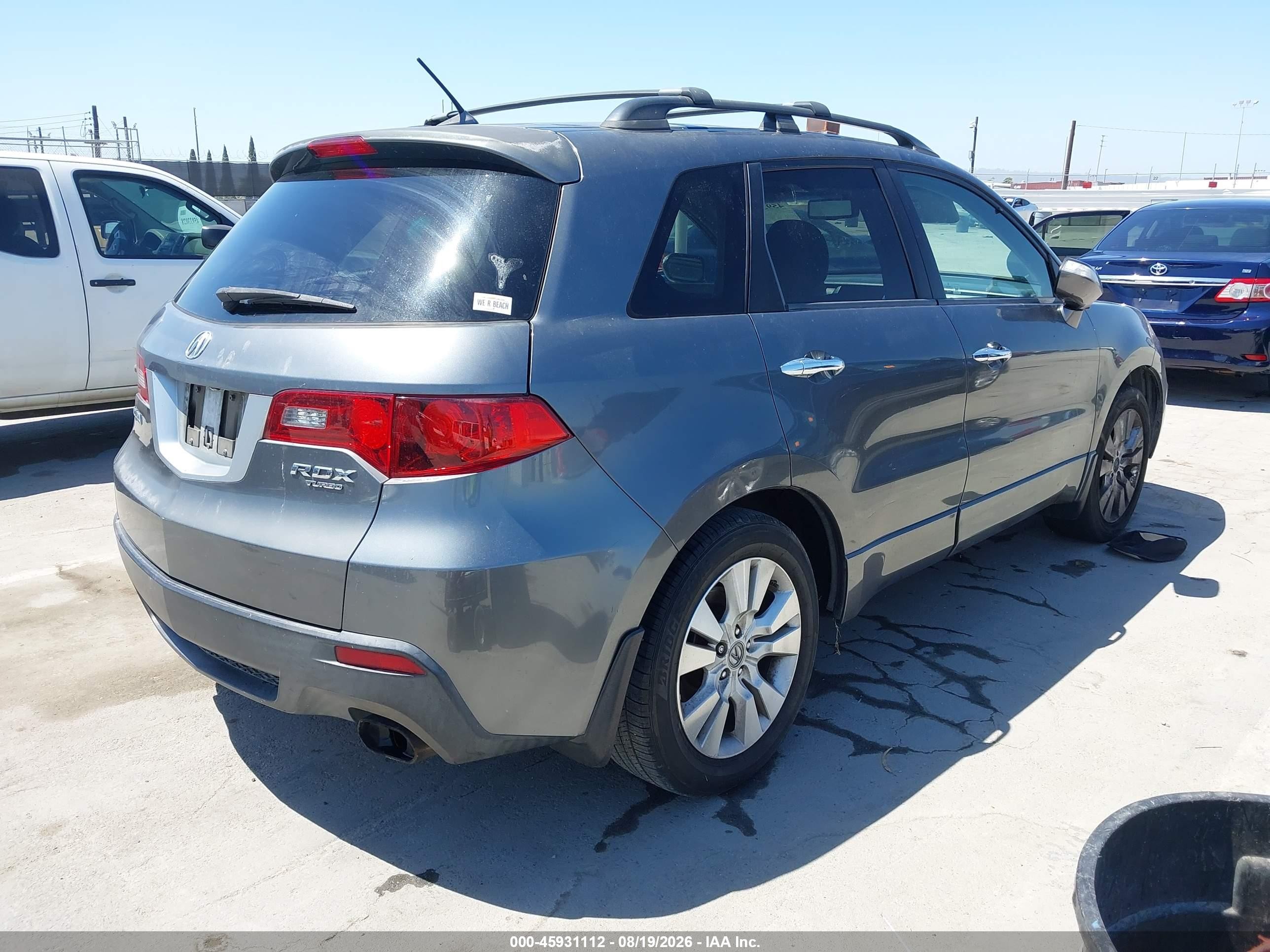 2012 Acura Rdx VIN 5J8TB2H22CA003278 IAAI salvage auction — Normal Wear, Clear - Dealer Only (California), sold $700 on 2026-09-02 (photo 4)
