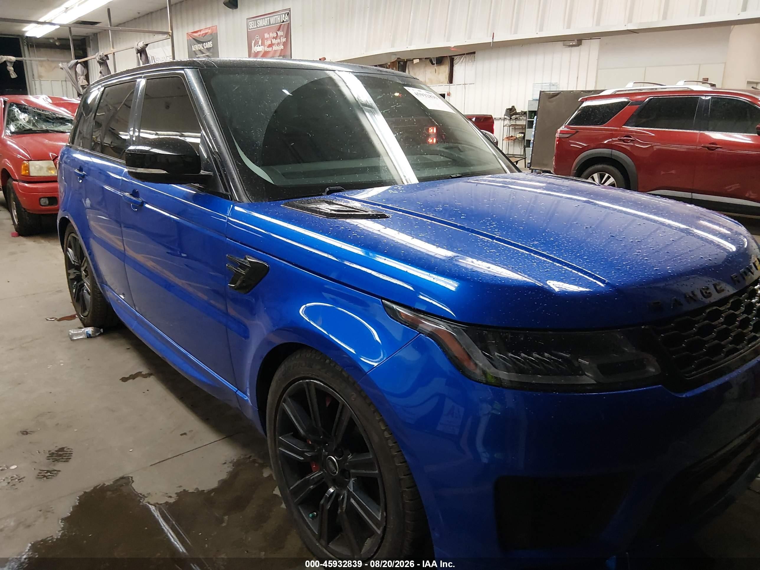 2019 Land Rover Range Rover Sport VIN SALWS2SU7KA874478 — IAAI salvage auction photo