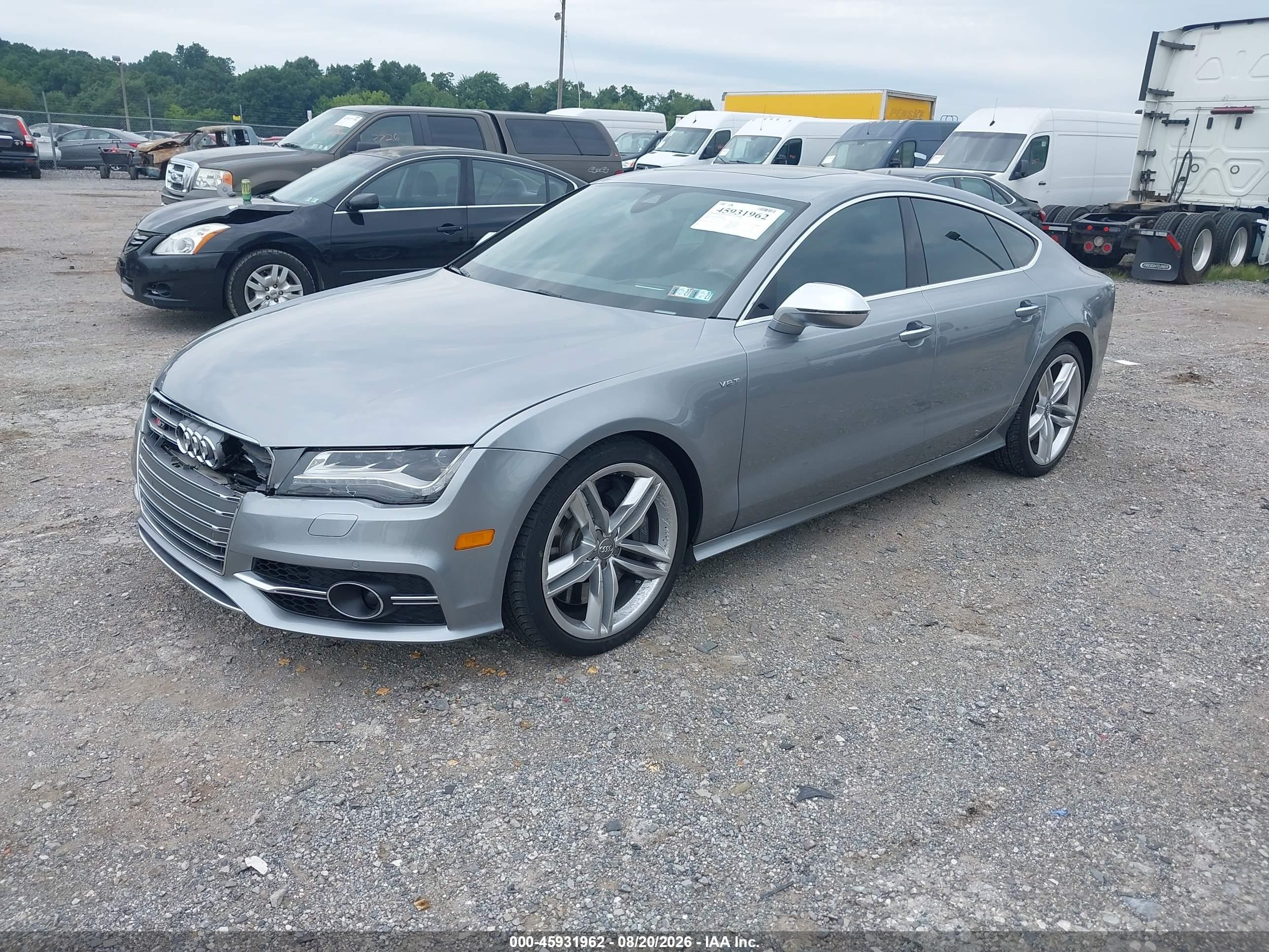 2015 Audi S7 VIN WAUW2AFC8FN003541 IAAI salvage auction — Front End, Salvage (Pennsylvania), sold $7,200 on 2026-09-13 (photo 2)