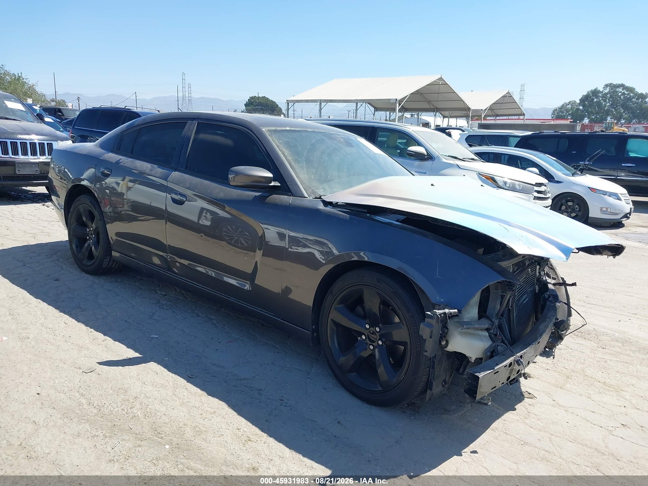 2013 Dodge Charger VIN 2C3CDXHG9DH628477 IAAI salvage auction — Unknown, Salvage (California), sold $450 on 2026-09-02 (photo 1)