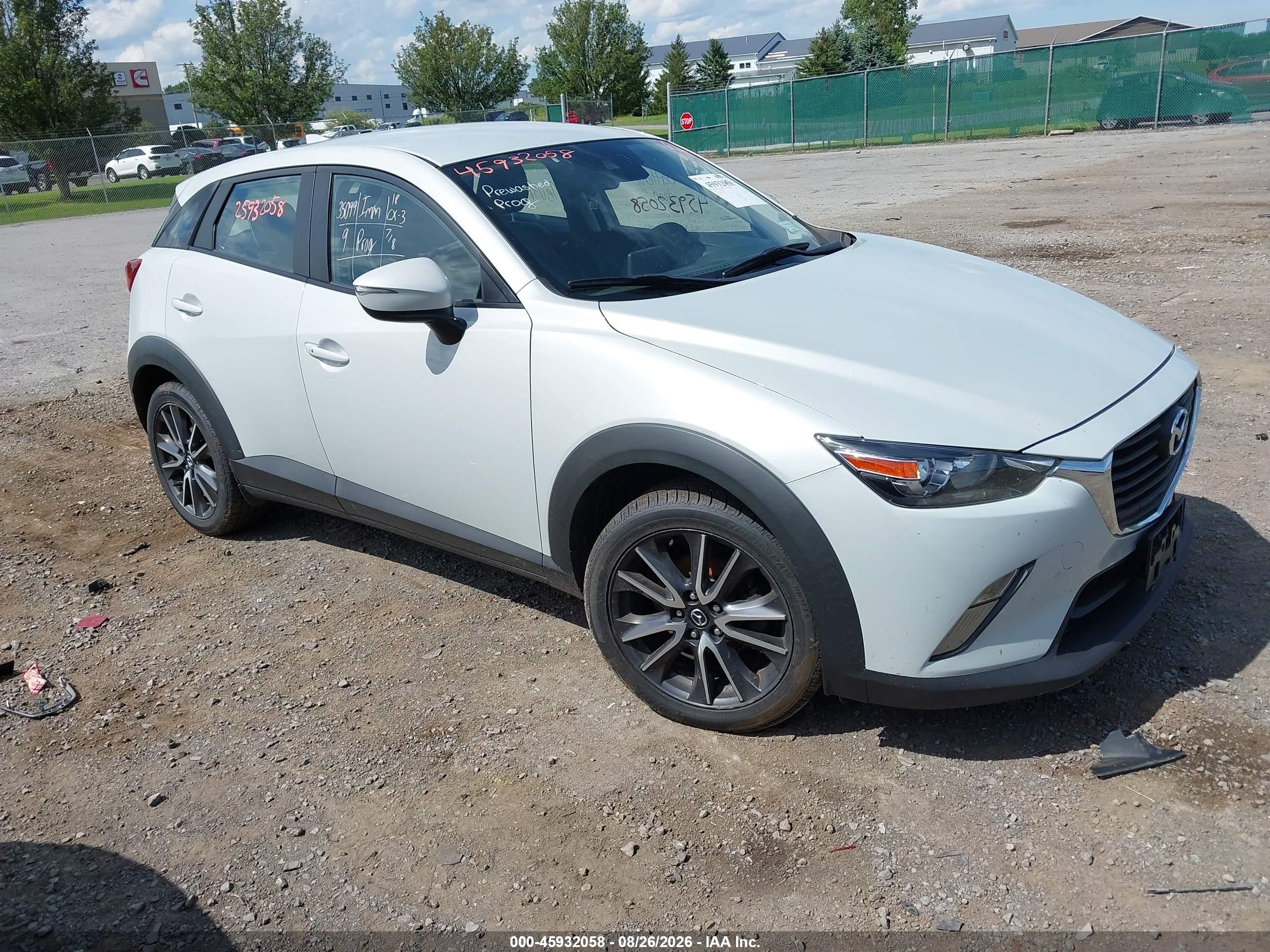 2018 Mazda Cx-3 VIN JM1DKFC75J0316339 IAAI salvage auction — Unknown, Mv-907A (New York), sold $2,050 on 2026-09-11 (photo 1)