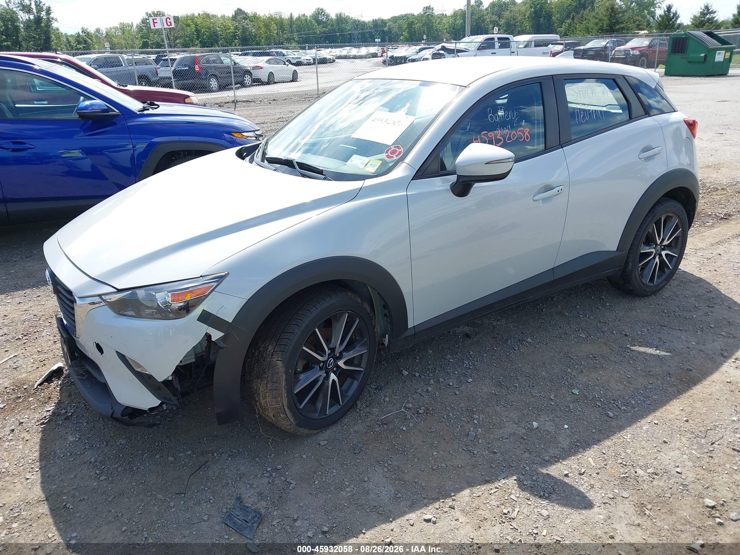 2018 Mazda Cx-3 VIN JM1DKFC75J0316339 IAAI salvage auction — Unknown, Mv-907A (New York), sold $2,050 on 2026-09-11 (photo 2)
