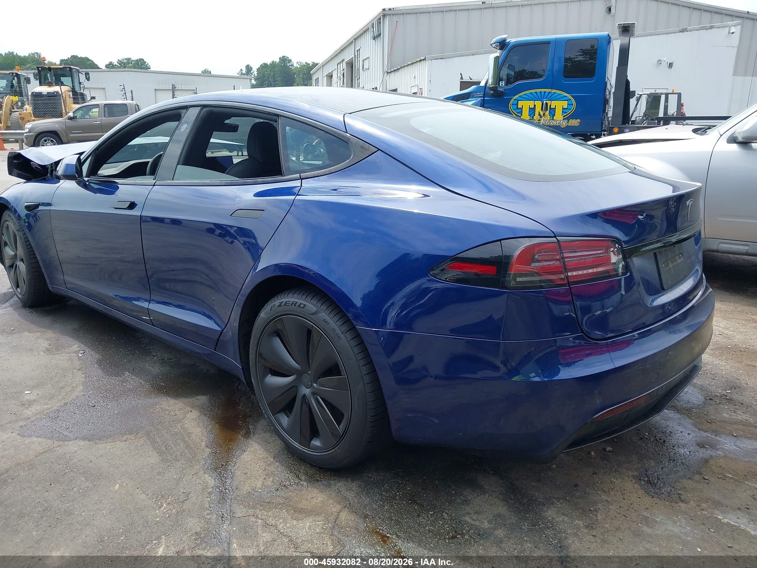 2022 Tesla Model S VIN 5YJSA1E54NF477216 IAAI salvage auction — Front End, Salvage (North Carolina), sold $14,500 on 2026-09-14 (photo 3)