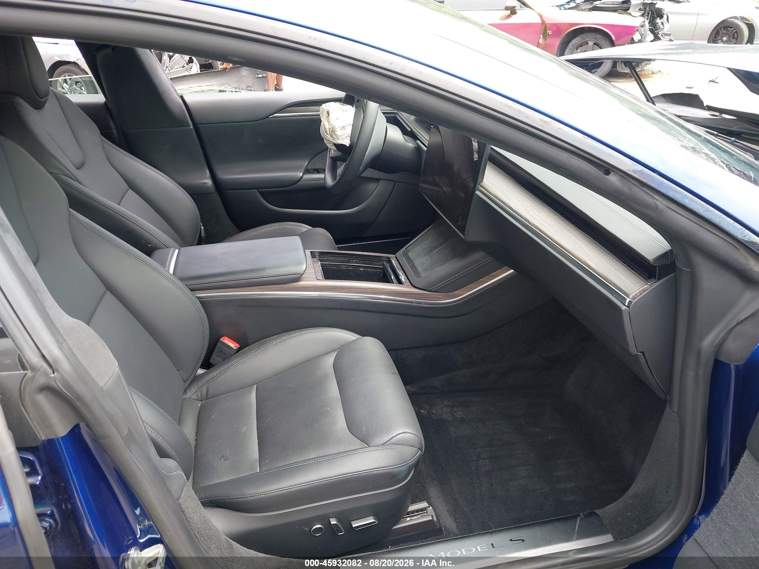 2022 Tesla Model S VIN 5YJSA1E54NF477216 IAAI salvage auction — Front End, Salvage (North Carolina), sold $14,500 on 2026-09-14 (photo 5)