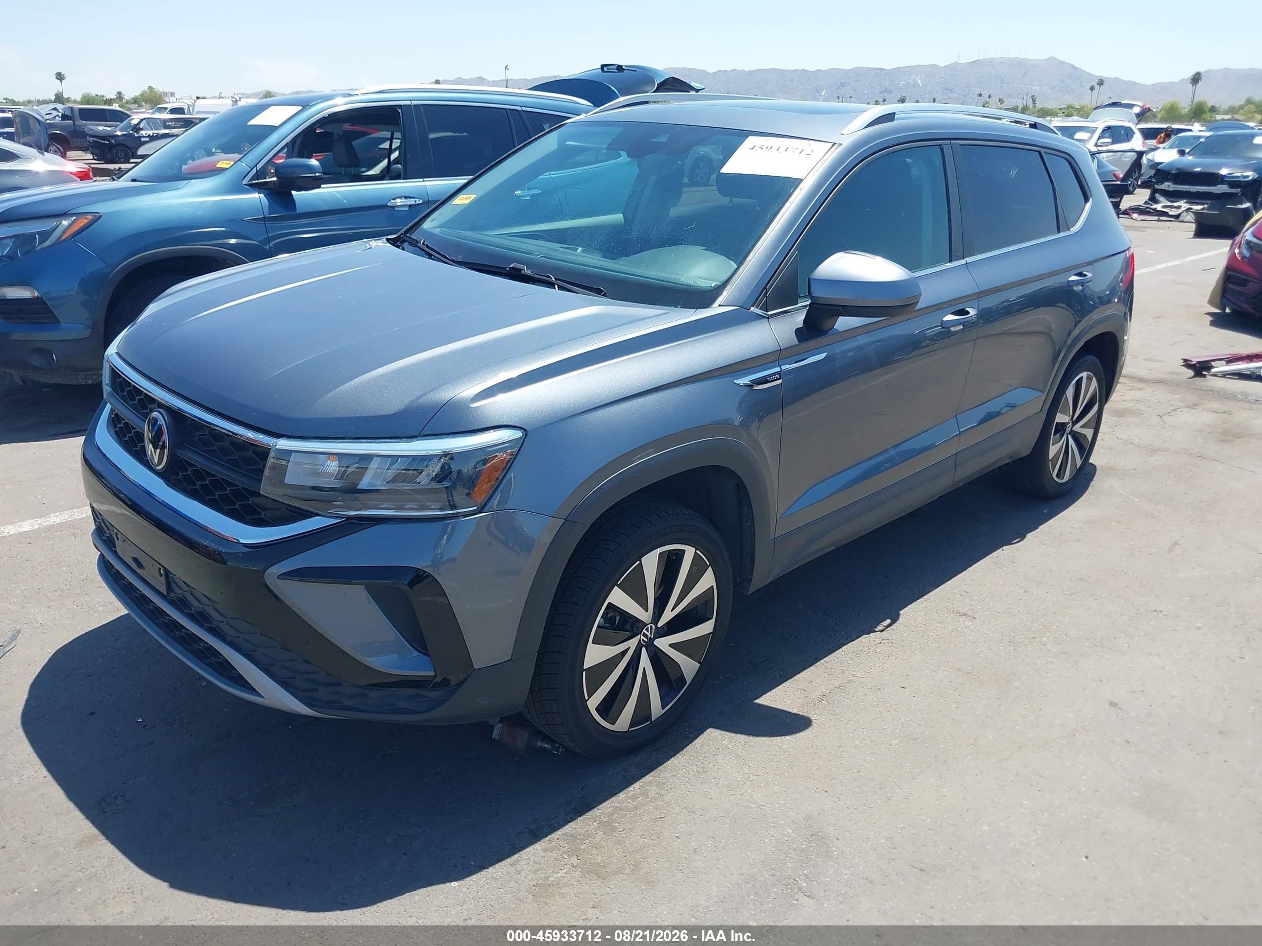 2023 Volkswagen Taos VIN 3VVEX7B29PM321472 IAAI salvage auction — Unknown, Salvage (Arizona), sold $8,300 on 2026-09-03 (photo 2)