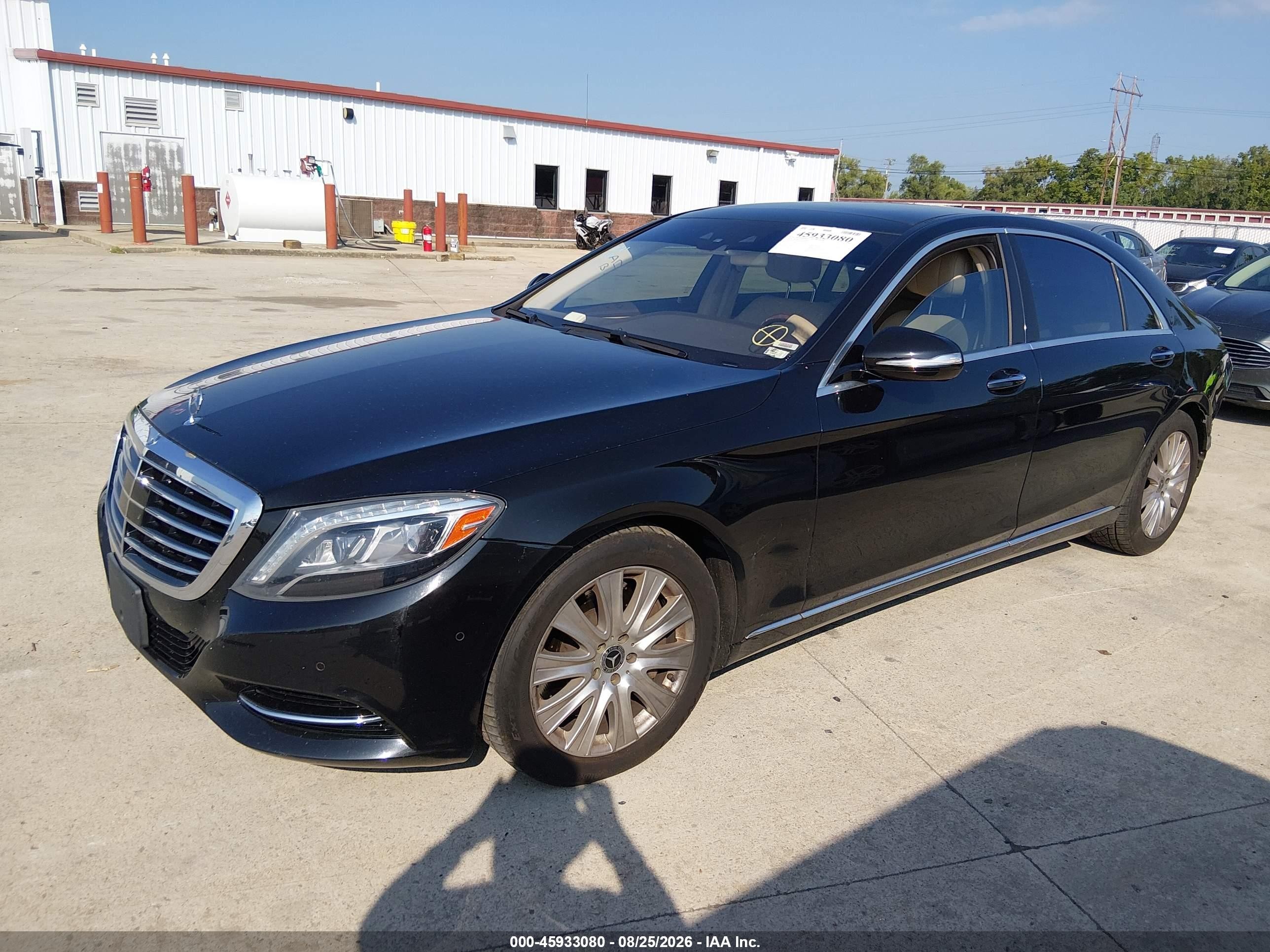 2014 Mercedes-Benz S-Class VIN WDDUG8FBXEA048374 — IAAI salvage auction photo
