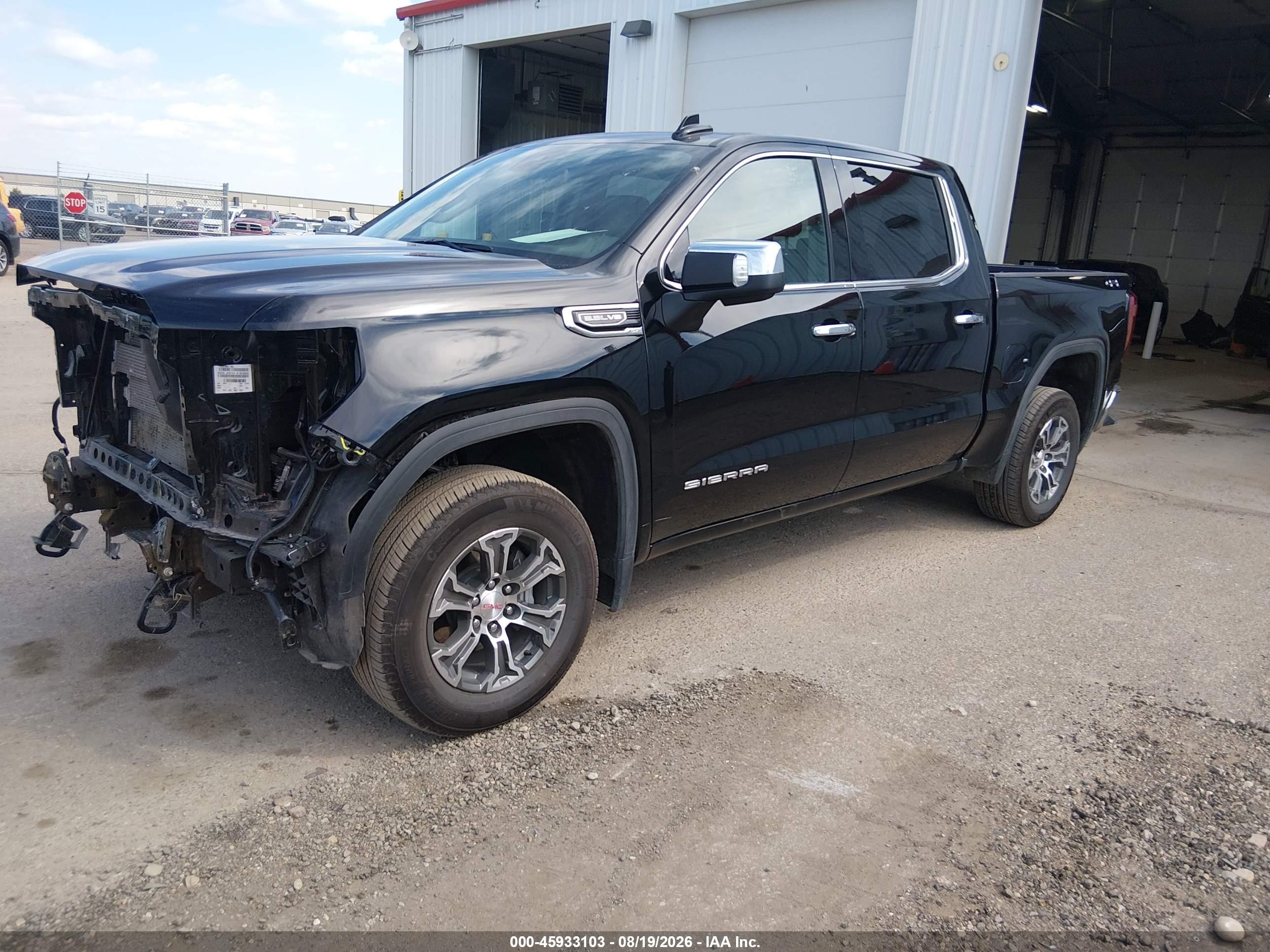2026 GMC Sierra 1500 VIN 1GTUUDED2TZ374456 IAAI salvage auction — Front End, Enterprise Vehicles Clear Only (Montana), sold $27,750 on 2026-08-22 (photo 2)
