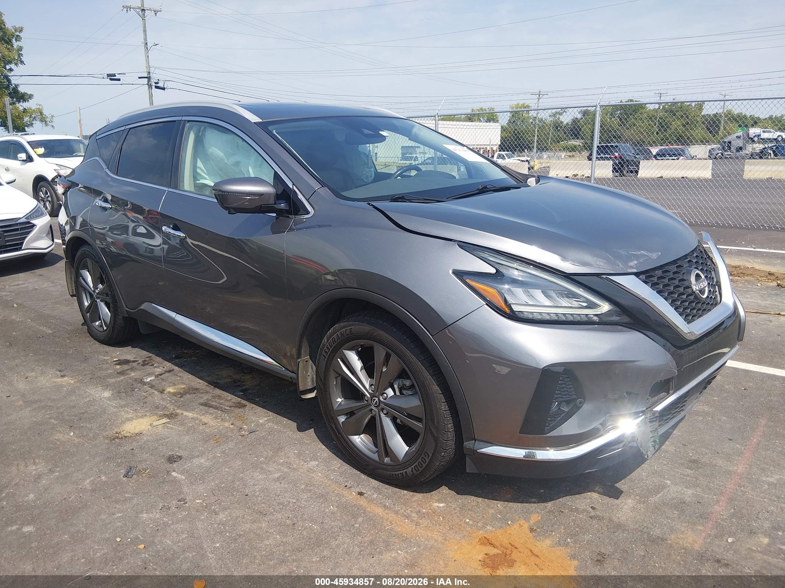 2023 Nissan Murano VIN 5N1AZ2DS9PC120174 — IAAI salvage auction photo