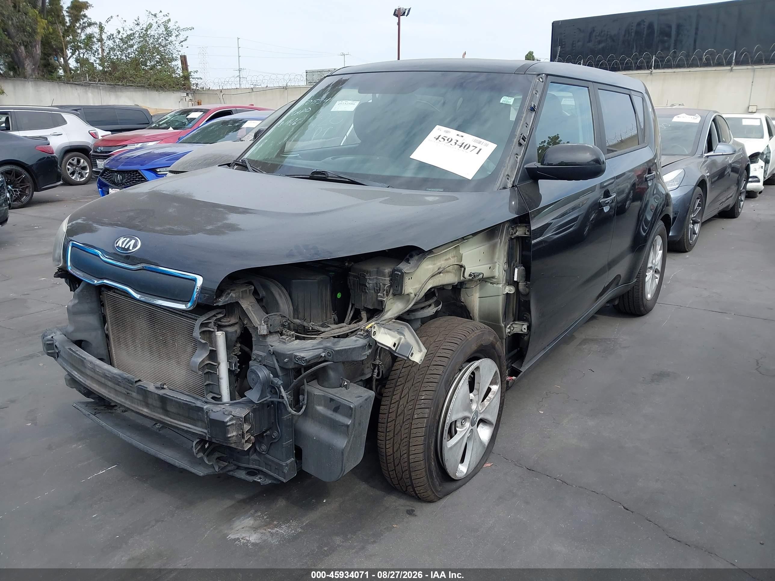 2016 Kia Soul VIN KNDJN2A26G7328364 IAAI salvage auction — Front End, Salvage Certificate (California), sold $775 on 2026-09-11 (photo 2)