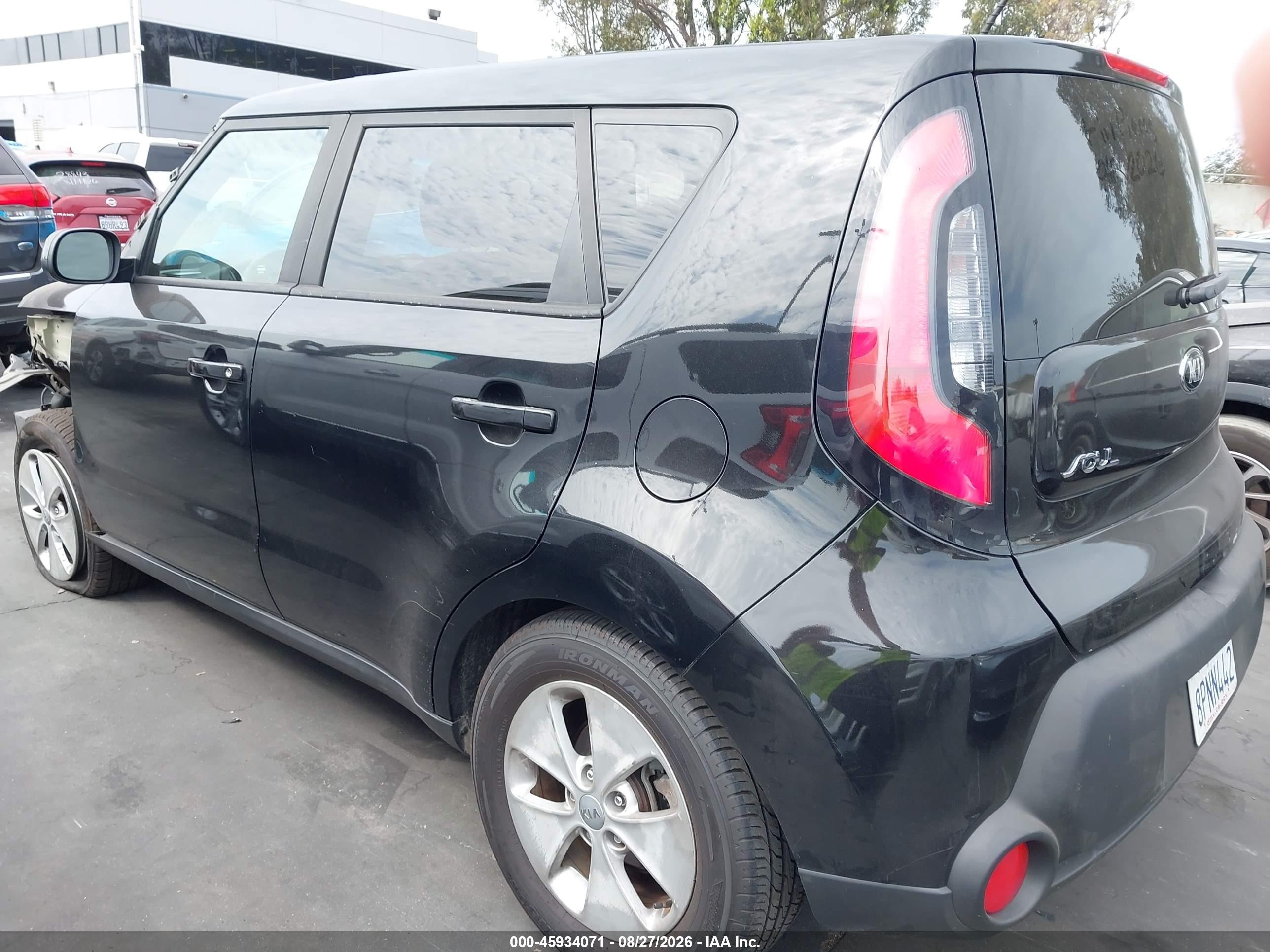 2016 Kia Soul VIN KNDJN2A26G7328364 IAAI salvage auction — Front End, Salvage Certificate (California), sold $775 on 2026-09-11 (photo 3)