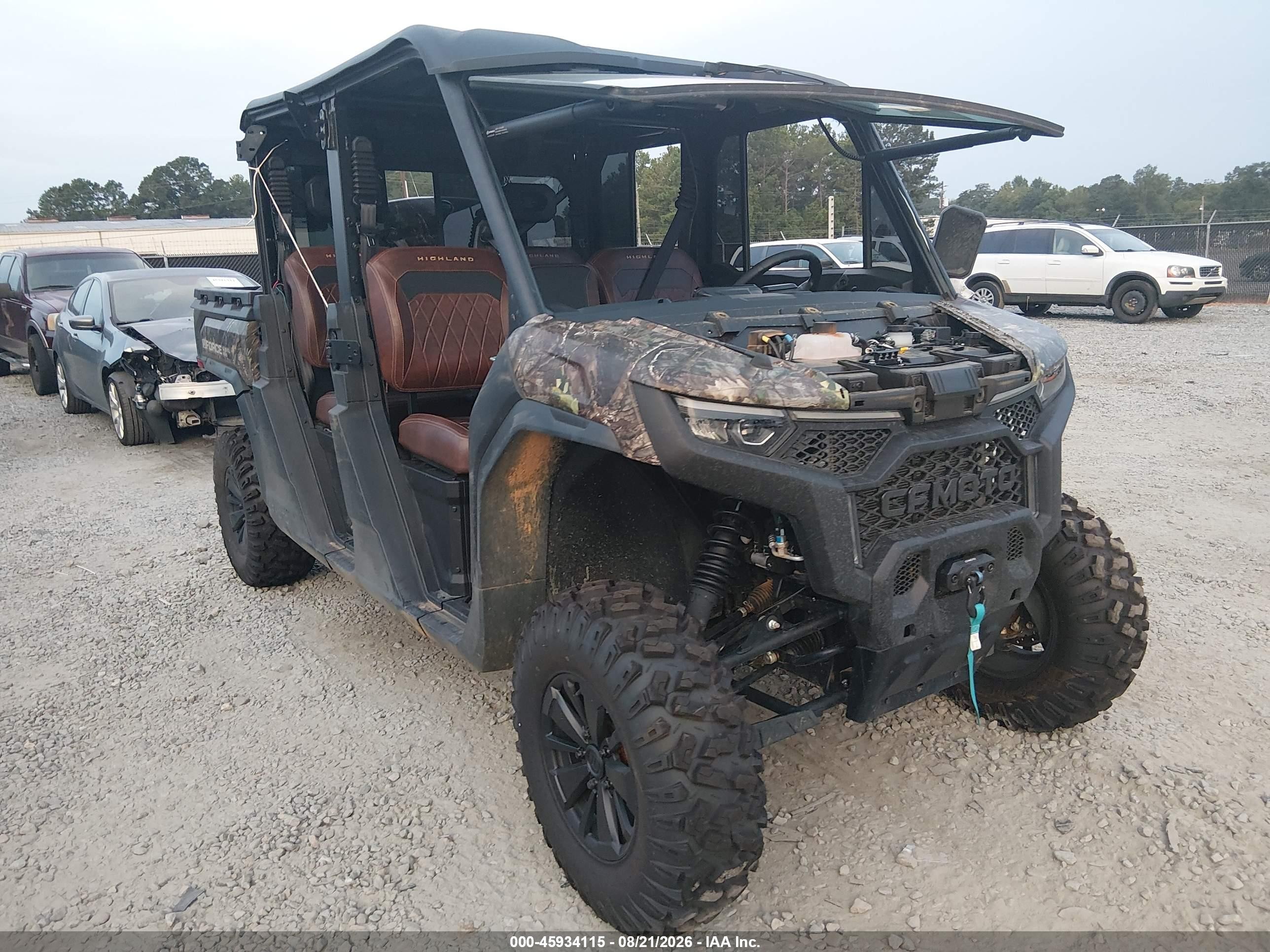 2026 Cf Moto Uforce VIN LCELE1ZJ5TM003912 IAAI salvage auction — Side, Bill Of Sale (Georgia), sold $10,550 on 2026-09-09 (photo 1)