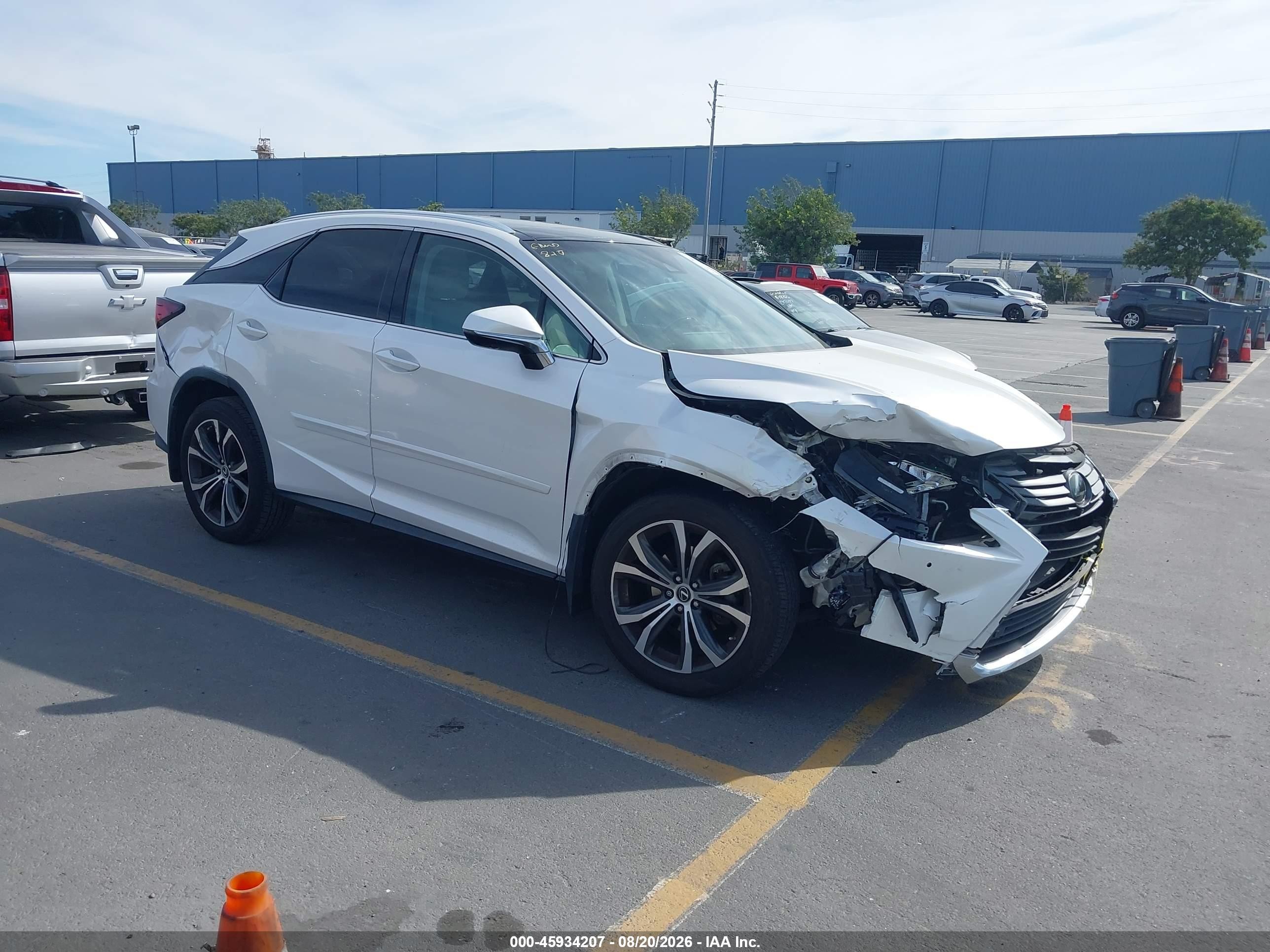 2018 Lexus RX 350 VIN 2T2ZZMCAXJC099065 — IAAI salvage auction photo
