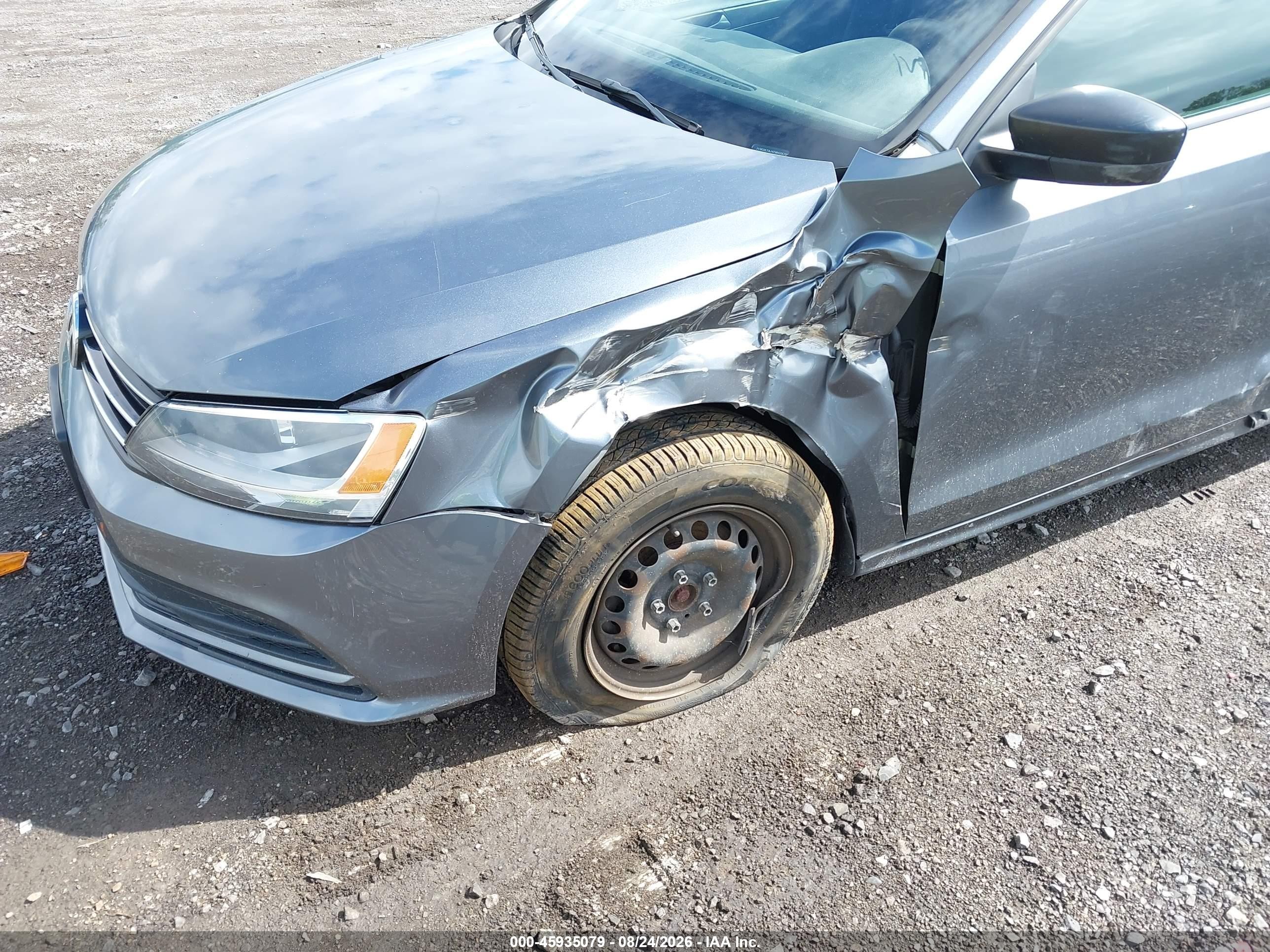 2015 Volkswagen Jetta VIN 3VW2K7AJ4FM405705 IAAI salvage auction — Unknown, Mv-907A (New York), sold $650 on 2026-09-08 (photo 6)
