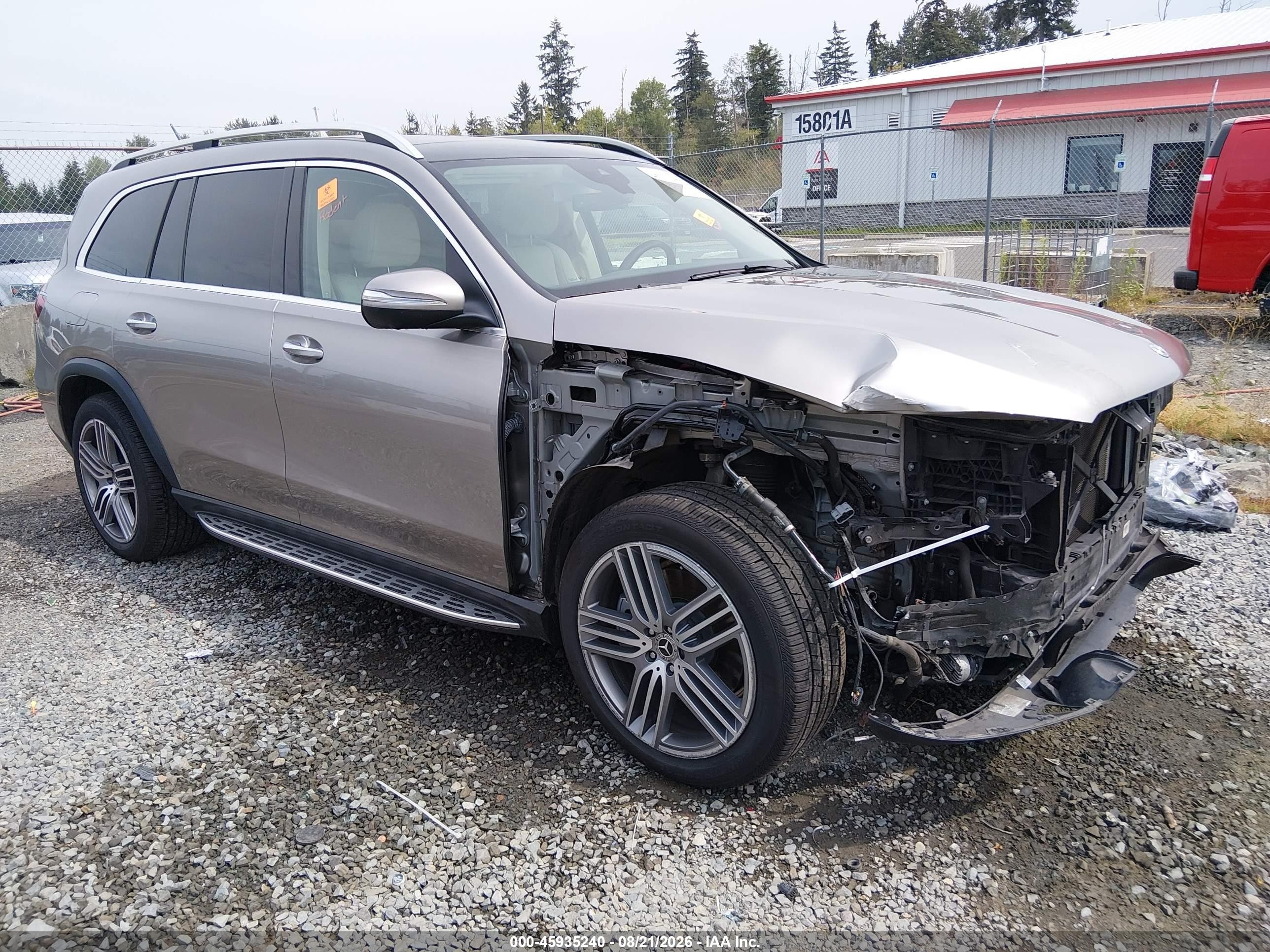2021 Mercedes-Benz GLS-Class VIN 4JGFF5KE4MA392992 — IAAI salvage auction photo