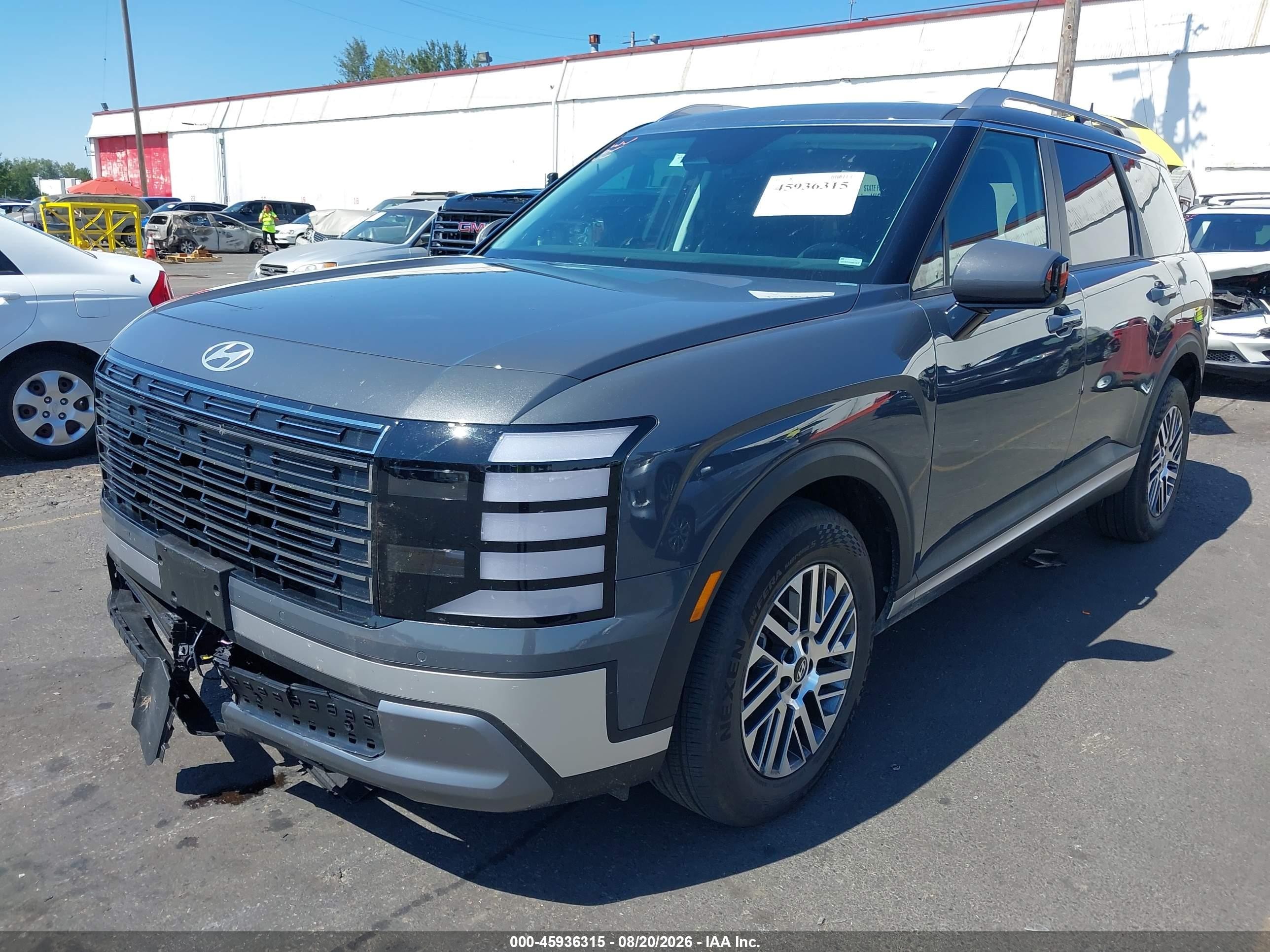 2026 Hyundai Palisade VIN KM8RLES23TU133550 IAAI salvage auction — Front End, Enterprise Vehicles Clear Only (Washington), sold $28,500 on 2026-08-23 (photo 2)