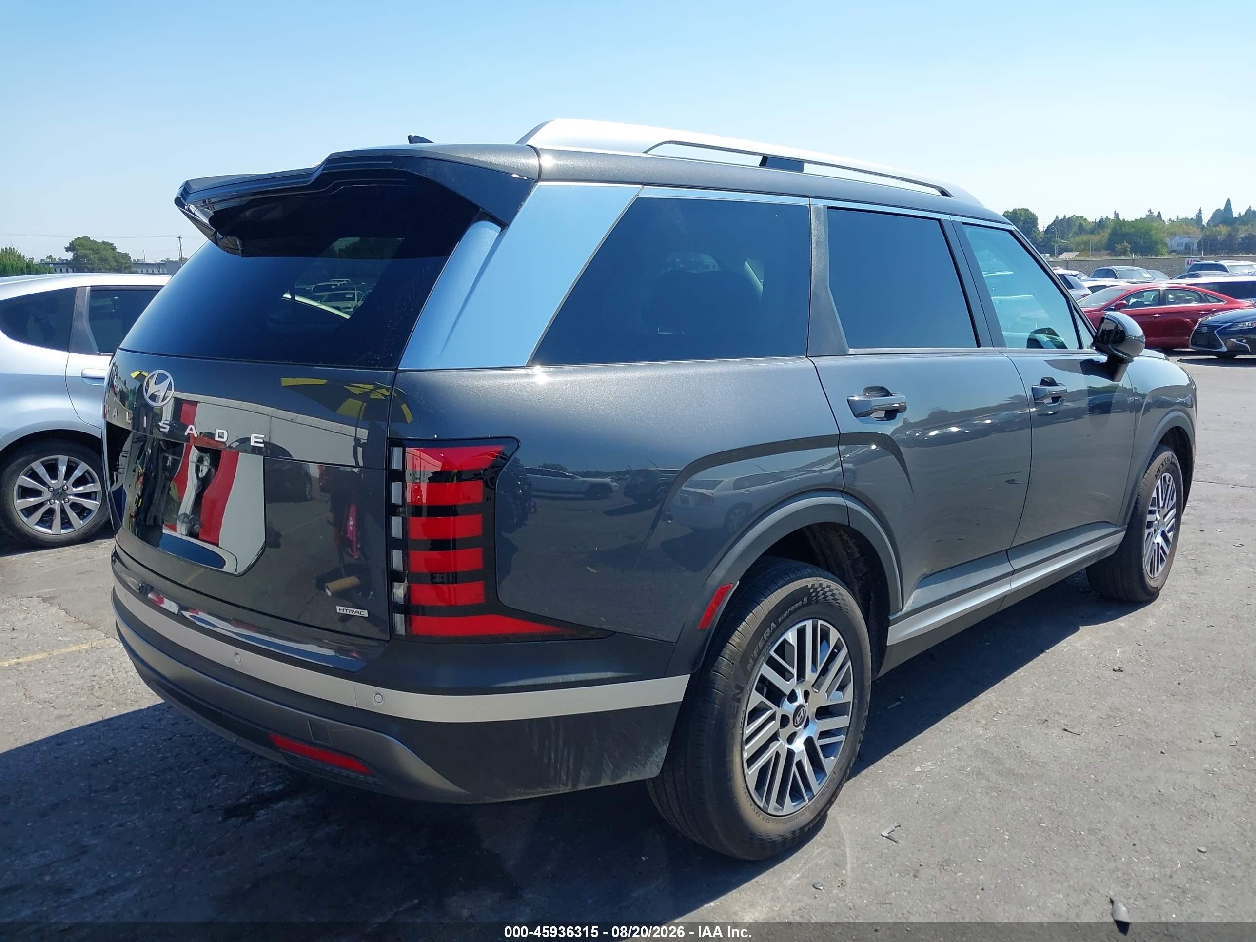 2026 Hyundai Palisade VIN KM8RLES23TU133550 IAAI salvage auction — Front End, Enterprise Vehicles Clear Only (Washington), sold $28,500 on 2026-08-23 (photo 4)