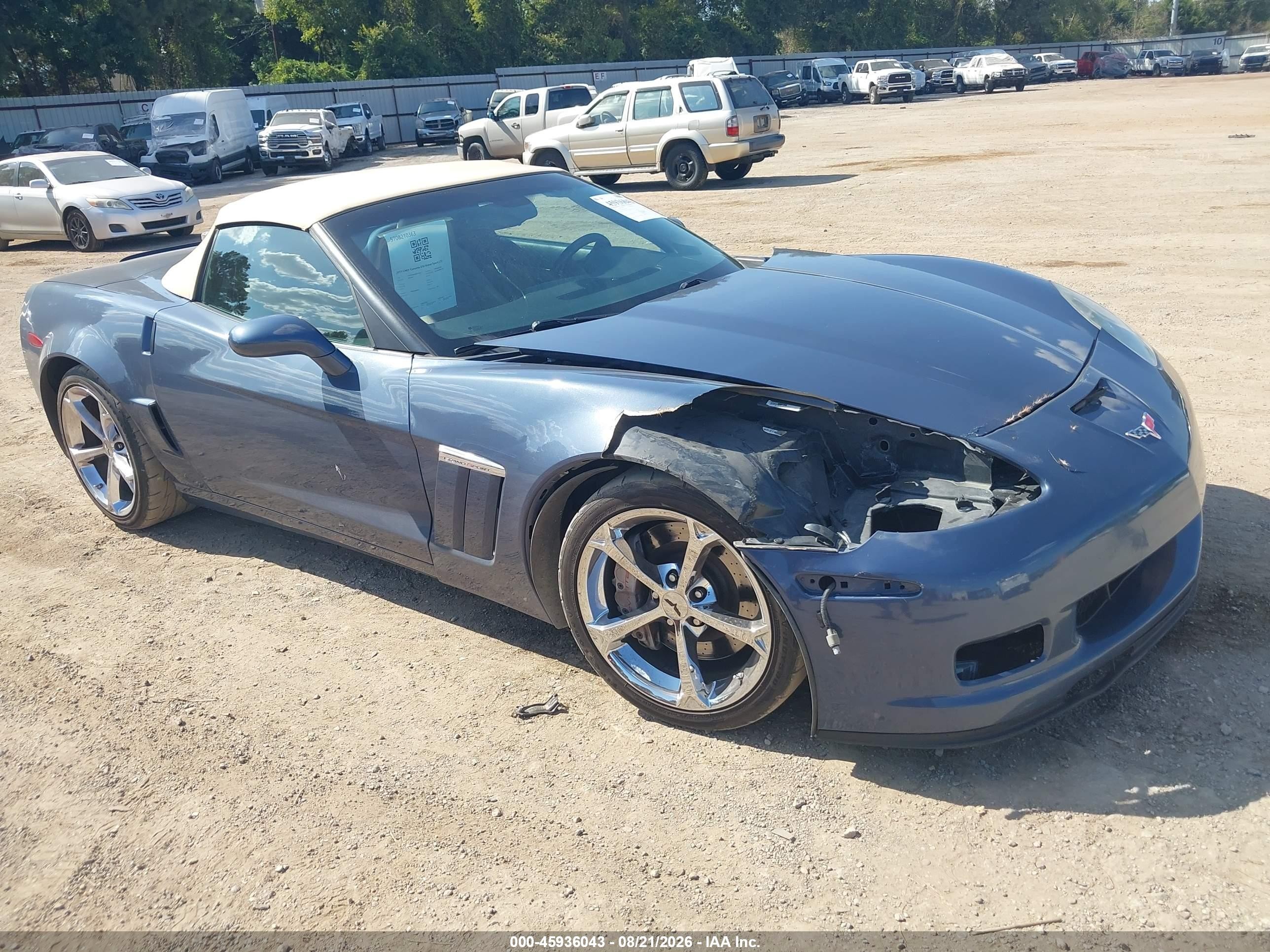 2011 Chevrolet Corvette VIN 1G1YV3DW2B5112334 — IAAI salvage auction photo