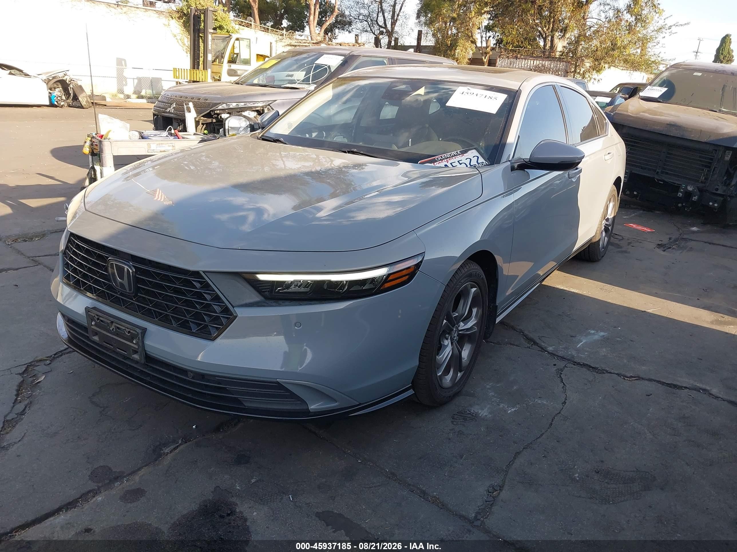 2023 Honda Accord VIN 1HGCY2F60PA049573 IAAI salvage auction — Side, Salvage Certificate (California), sold $8,600 on 2026-09-13 (photo 2)