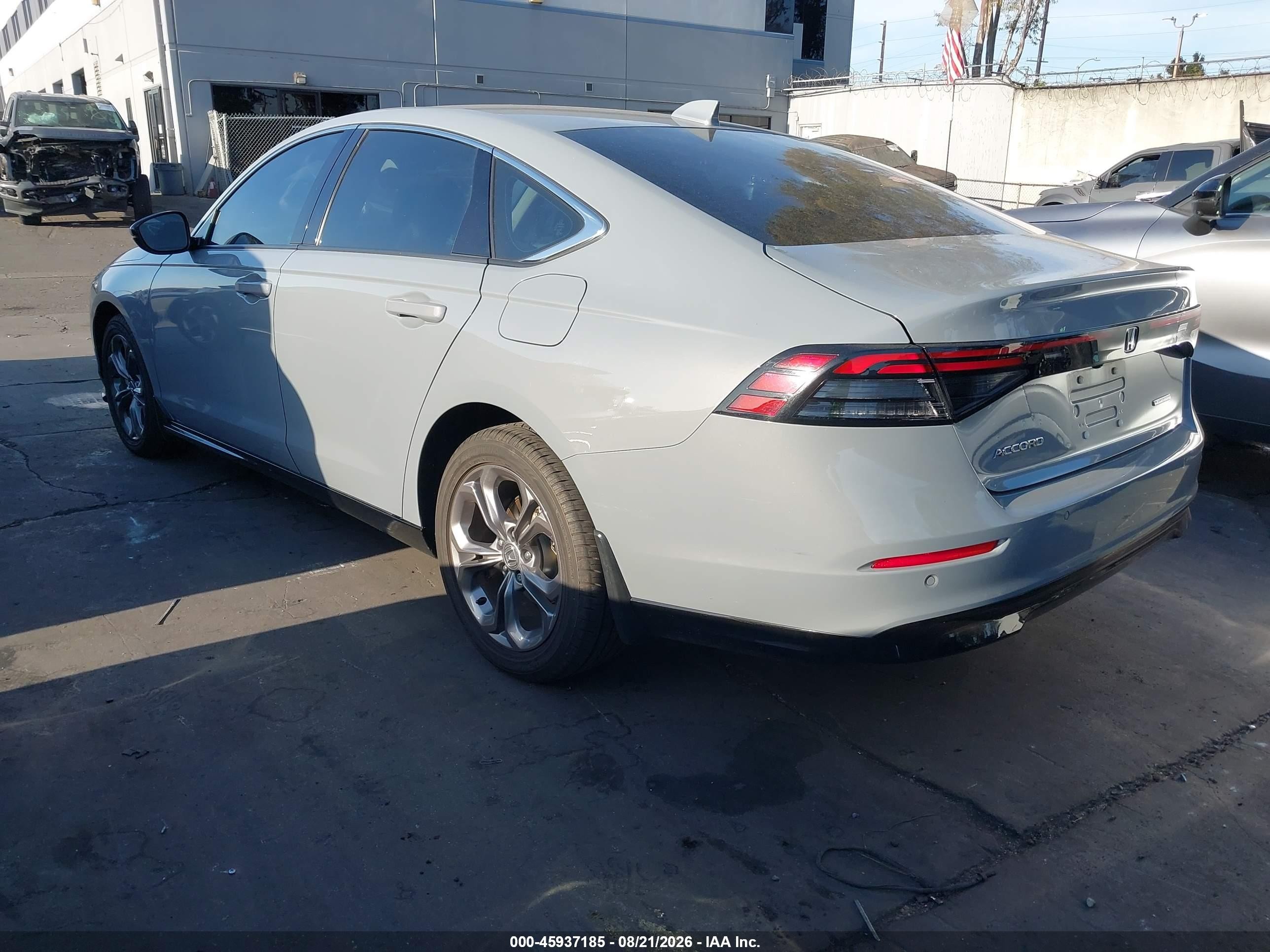 2023 Honda Accord VIN 1HGCY2F60PA049573 IAAI salvage auction — Side, Salvage Certificate (California), sold $8,600 on 2026-09-13 (photo 3)
