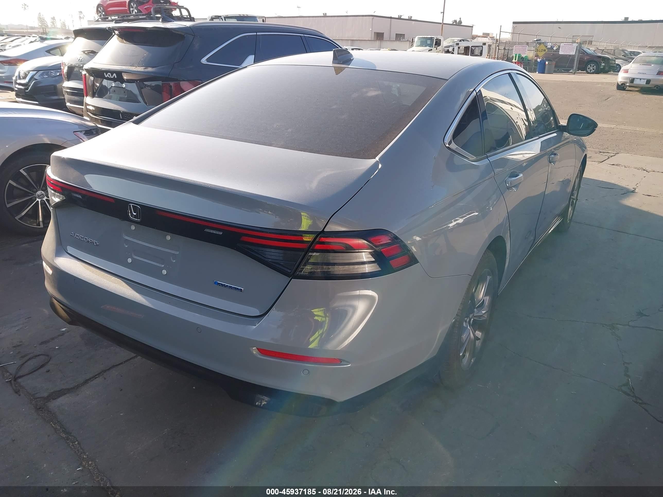 2023 Honda Accord VIN 1HGCY2F60PA049573 IAAI salvage auction — Side, Salvage Certificate (California), sold $8,600 on 2026-09-13 (photo 4)