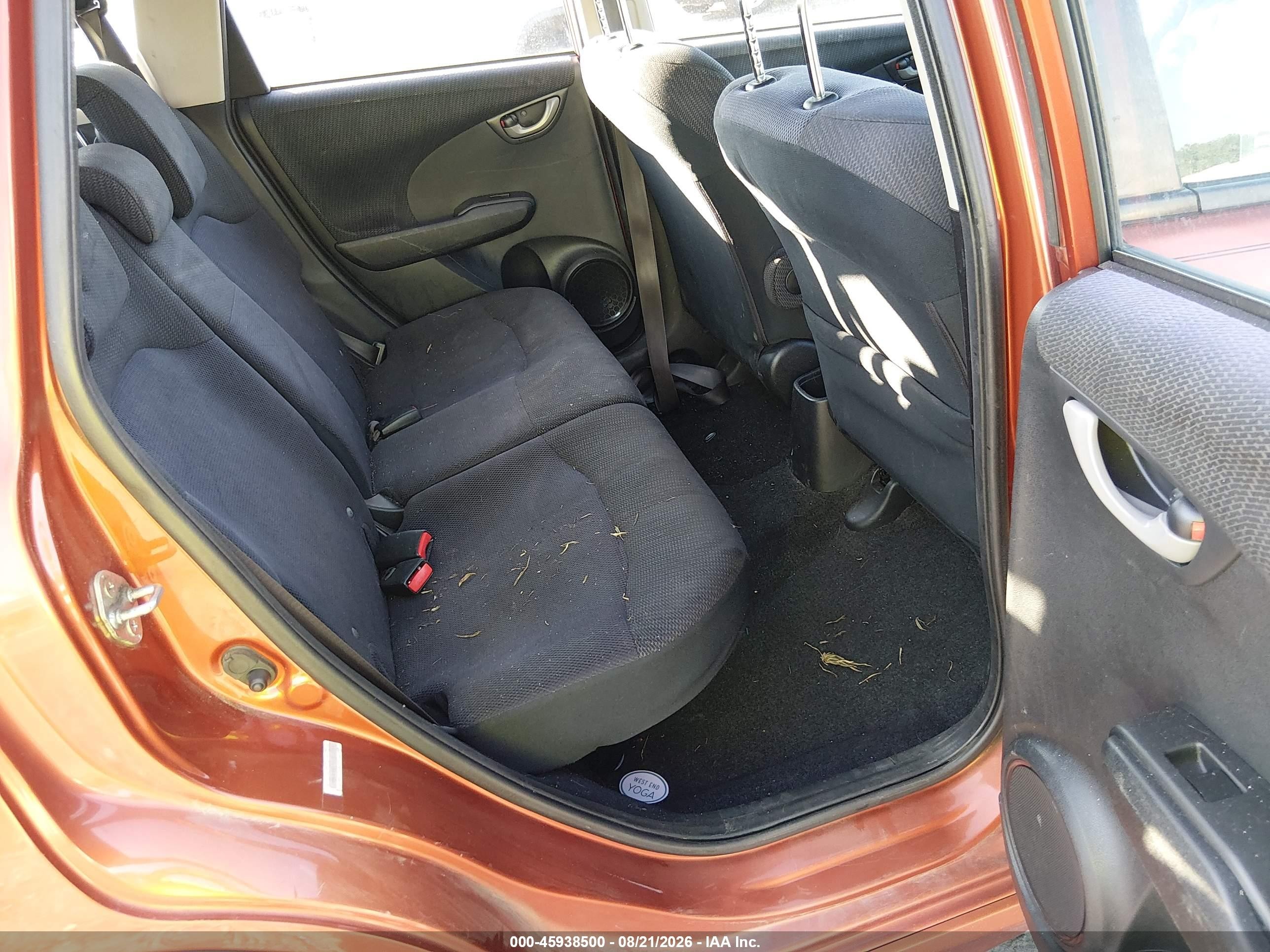 2012 Honda Fit VIN JHMGE8H57CC012744 IAAI salvage auction — Front End, Salvage (Pennsylvania), sold $1,150 on 2026-09-25 (photo 8)