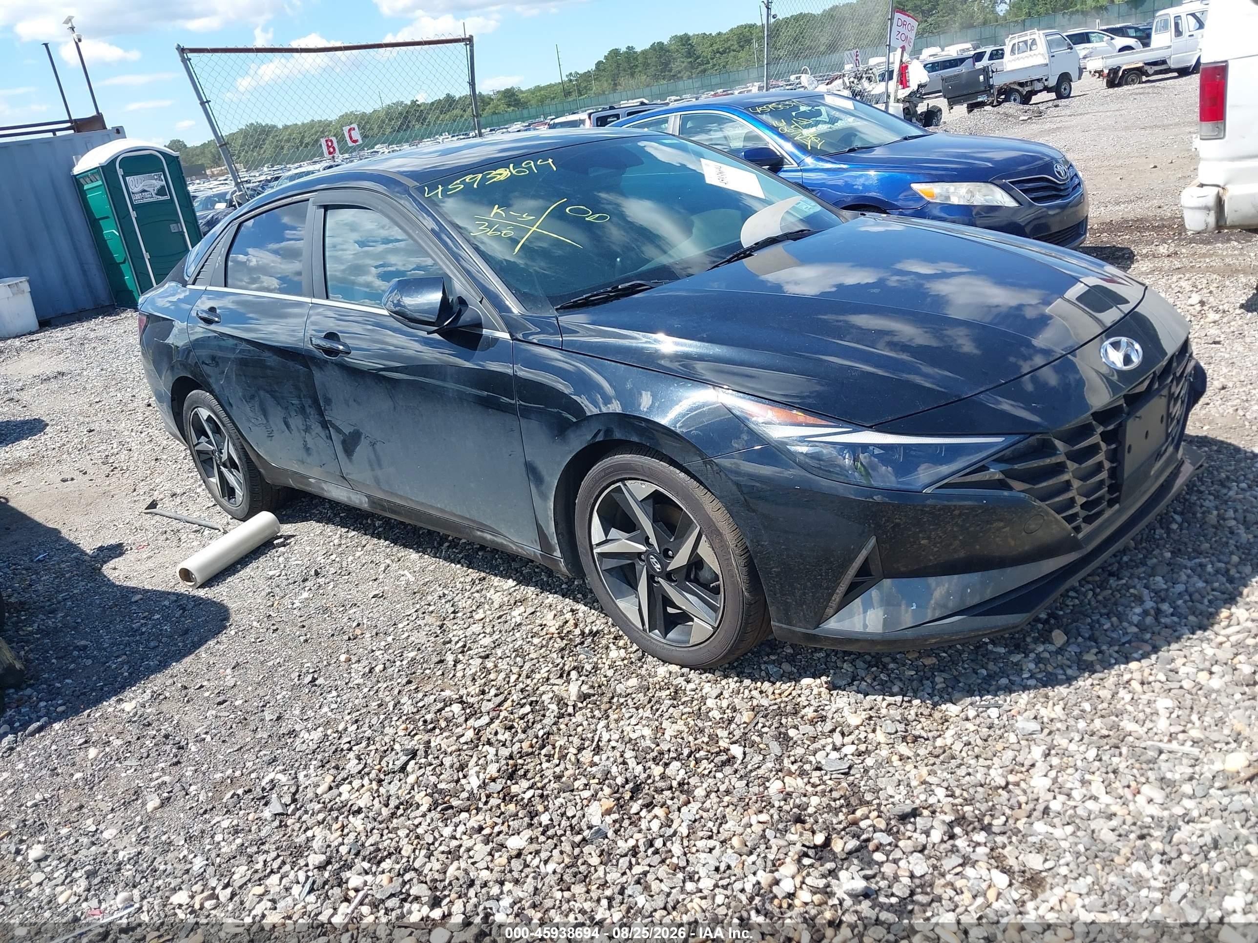 2022 Hyundai Elantra VIN KMHLN4AJ3NU021238 — IAAI salvage auction photo