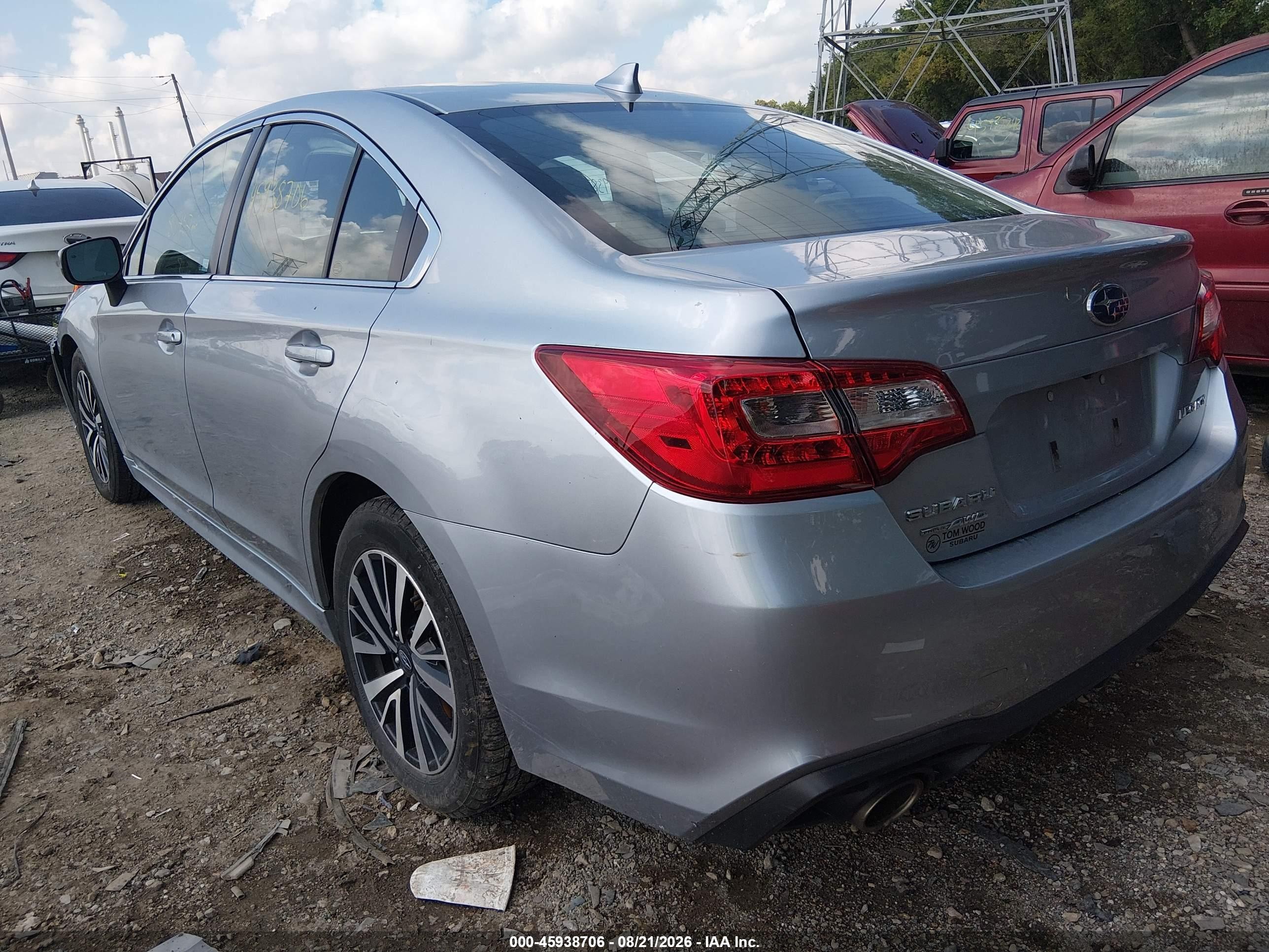 2019 Subaru LEGACY VIN 4S3BNAF66K3004065 IAAI salvage auction — Unknown, Wait Title, sold $1,350 on 2026-09-22 (photo 3)