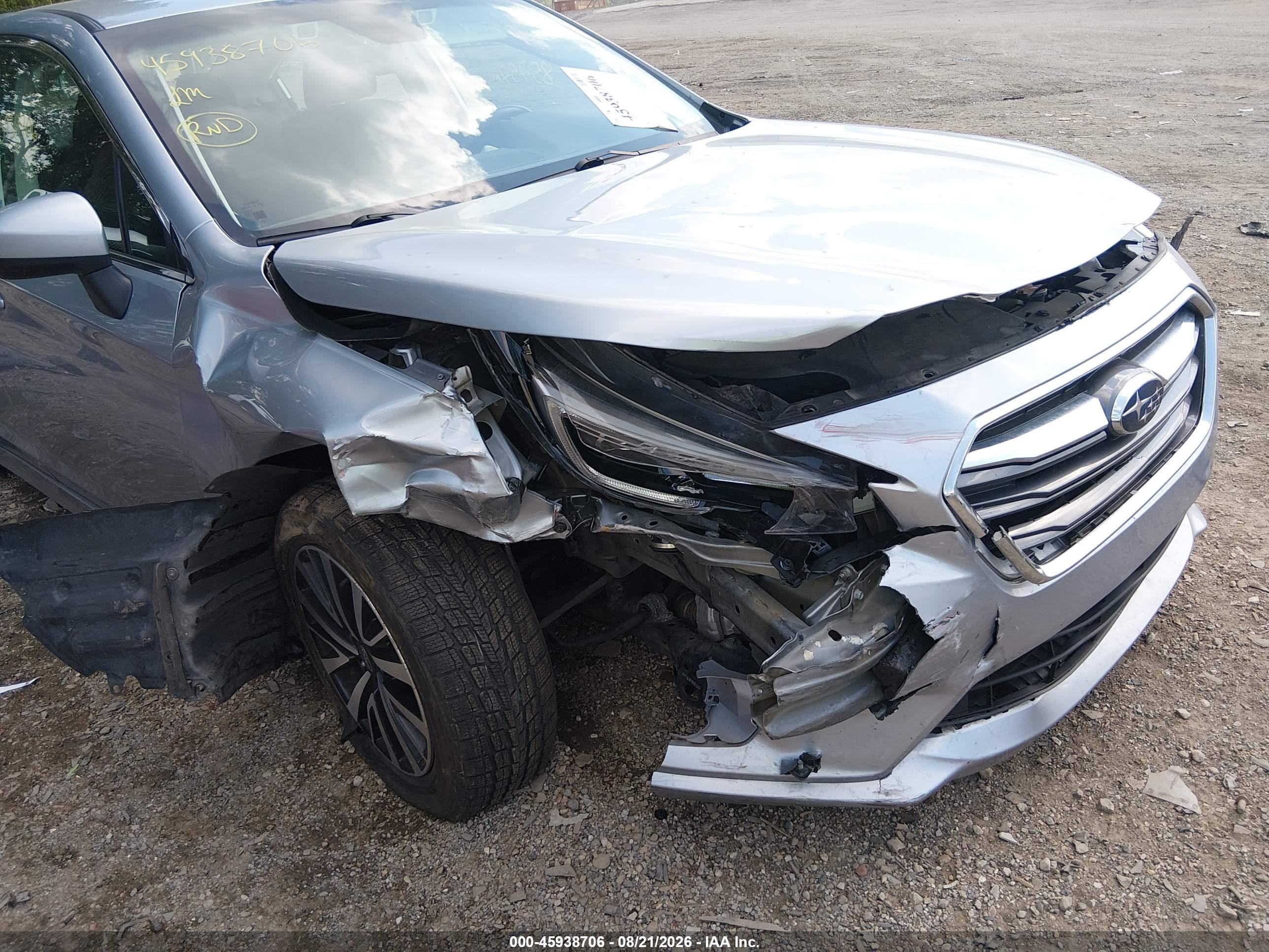 2019 Subaru LEGACY VIN 4S3BNAF66K3004065 IAAI salvage auction — Unknown, Wait Title, sold $1,350 on 2026-09-22 (photo 6)