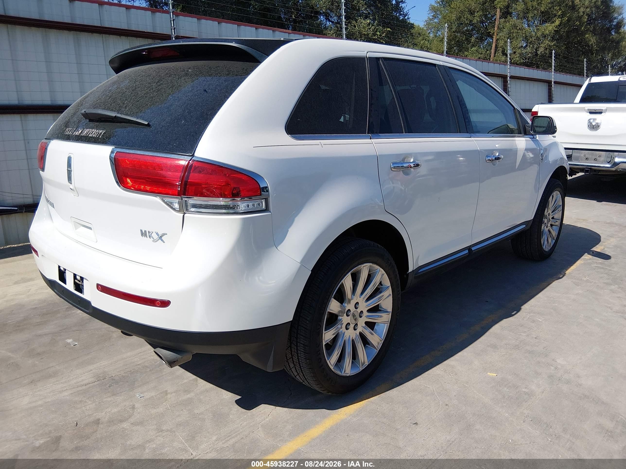 2013 Lincoln MKX VIN 2LMDJ6JK1DBL14570 IAAI salvage auction — Front End, Original (Texas), sold $1,300 on 2026-09-19 (photo 4)