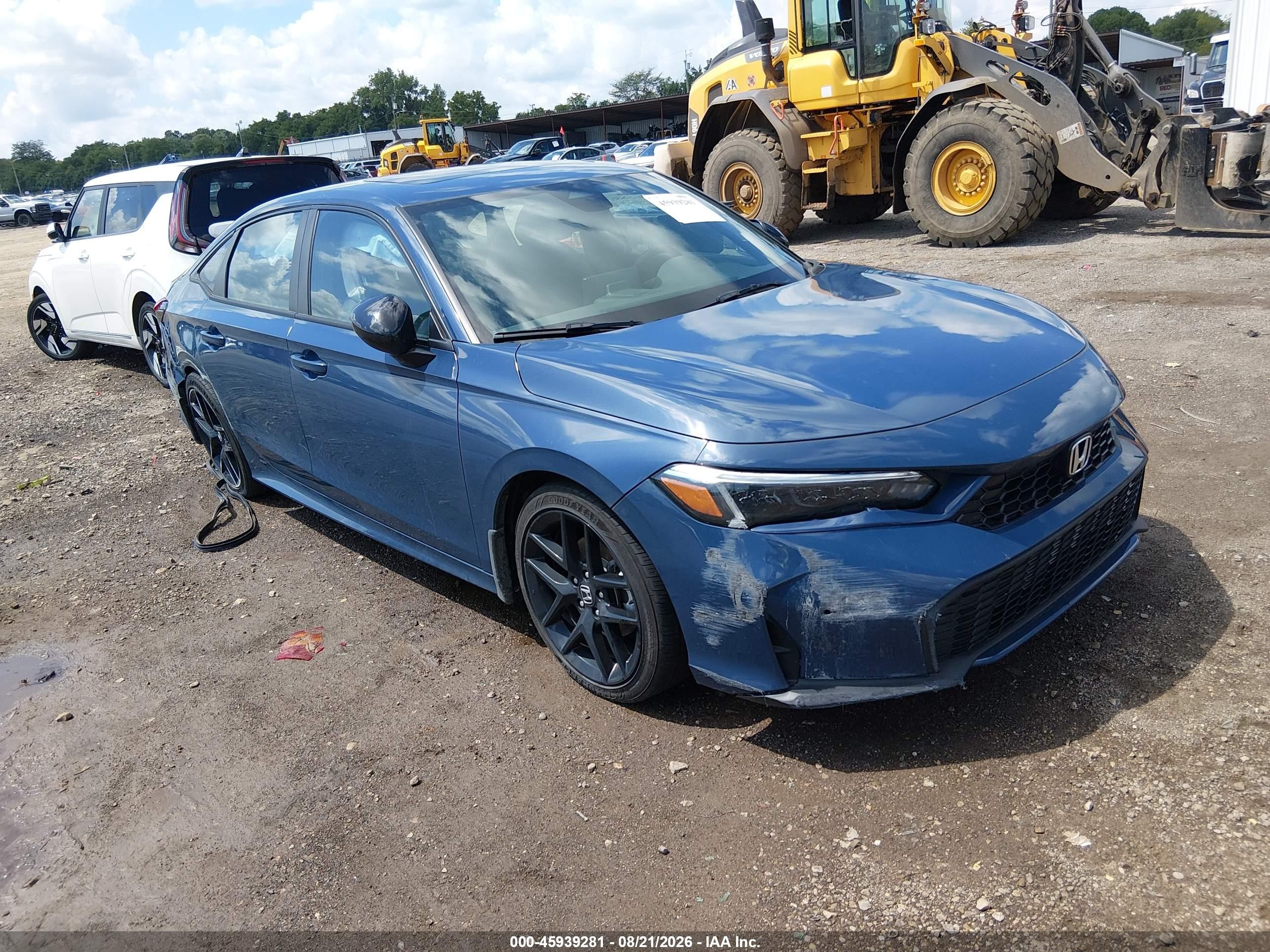 2025 Honda Civic Hybrid VIN 2HGFE4F83SH343739 — IAAI salvage auction photo
