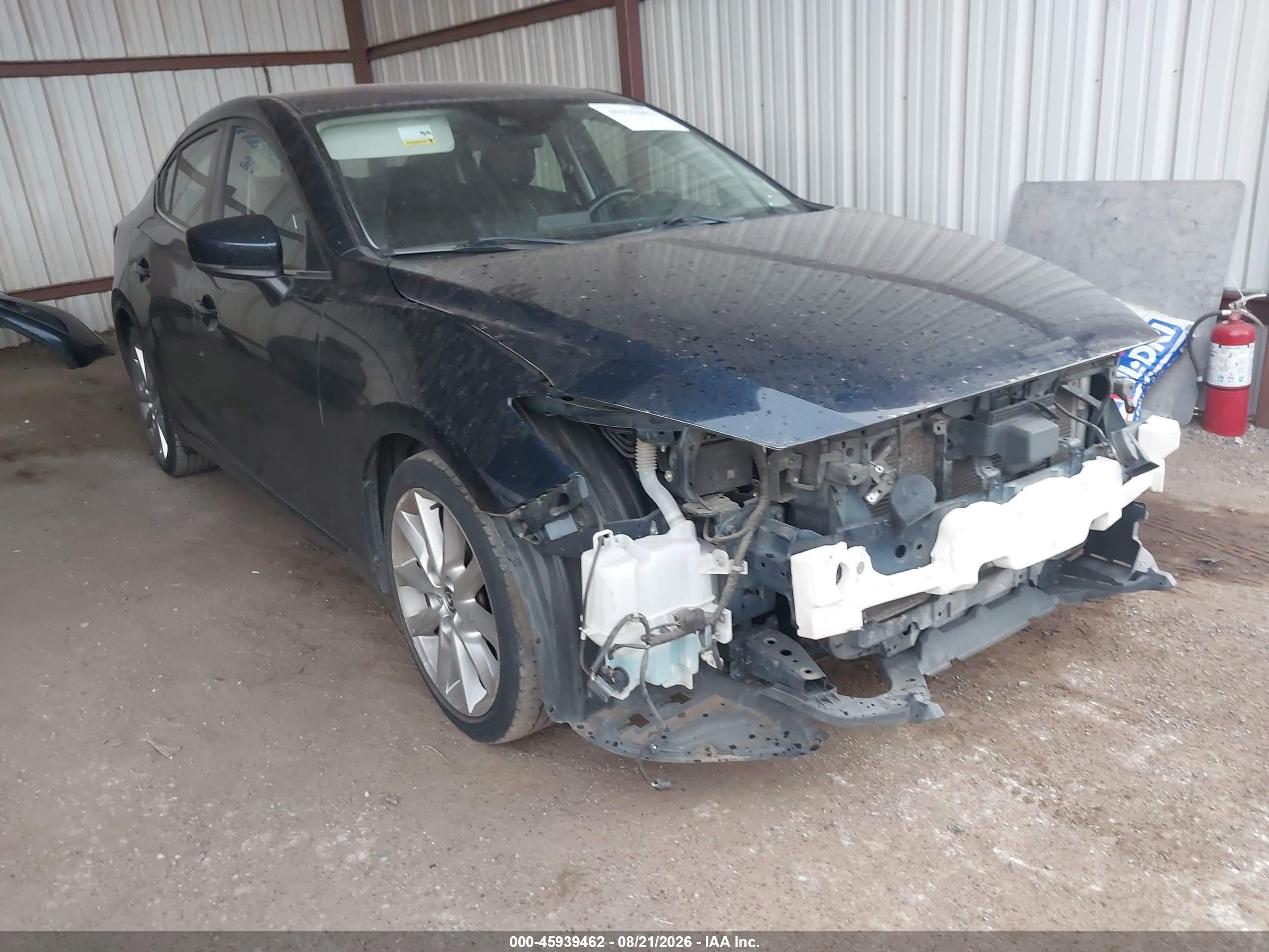 2017 Mazda 3 VIN JM1BN1V78H1109172 IAAI salvage auction — Front End, Clear (Oklahoma), sold $1,950 on 2026-09-29 (photo 1)