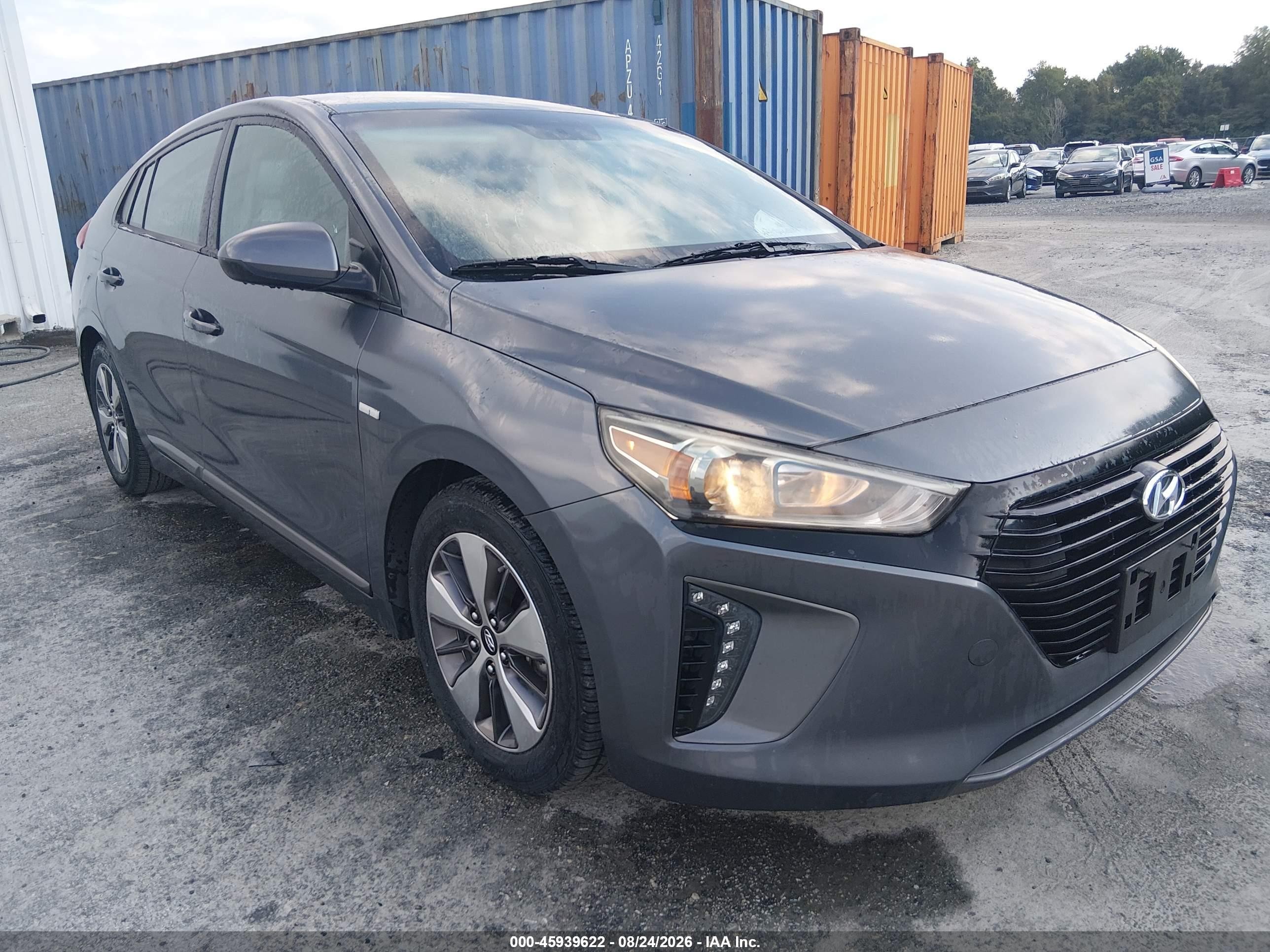 2019 Hyundai Ioniq Hybrid VIN KMHC65LD8KU156558 — IAAI salvage auction photo