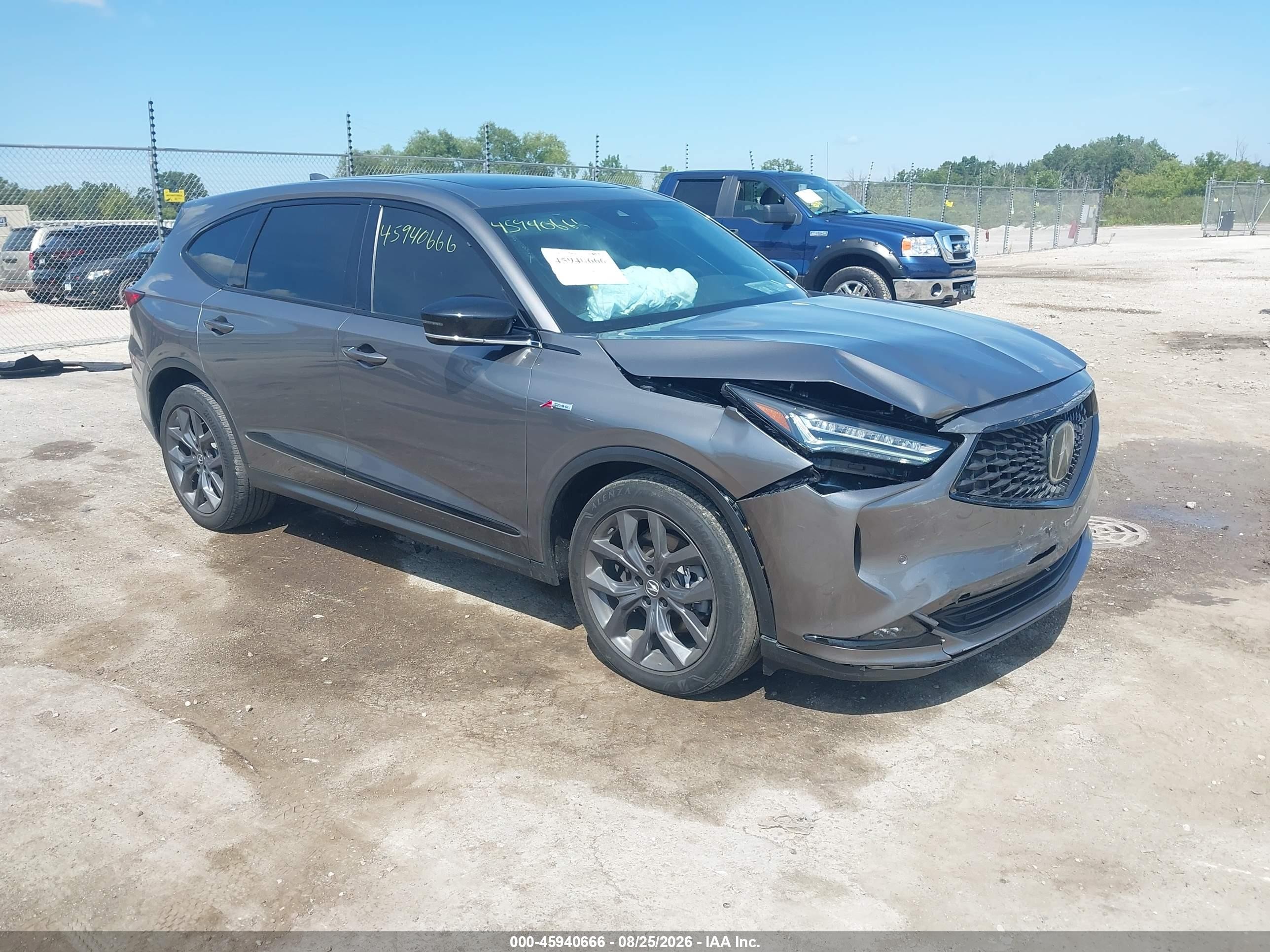 2022 Acura MDX VIN 5J8YE1H06NL027631 — IAAI salvage auction photo