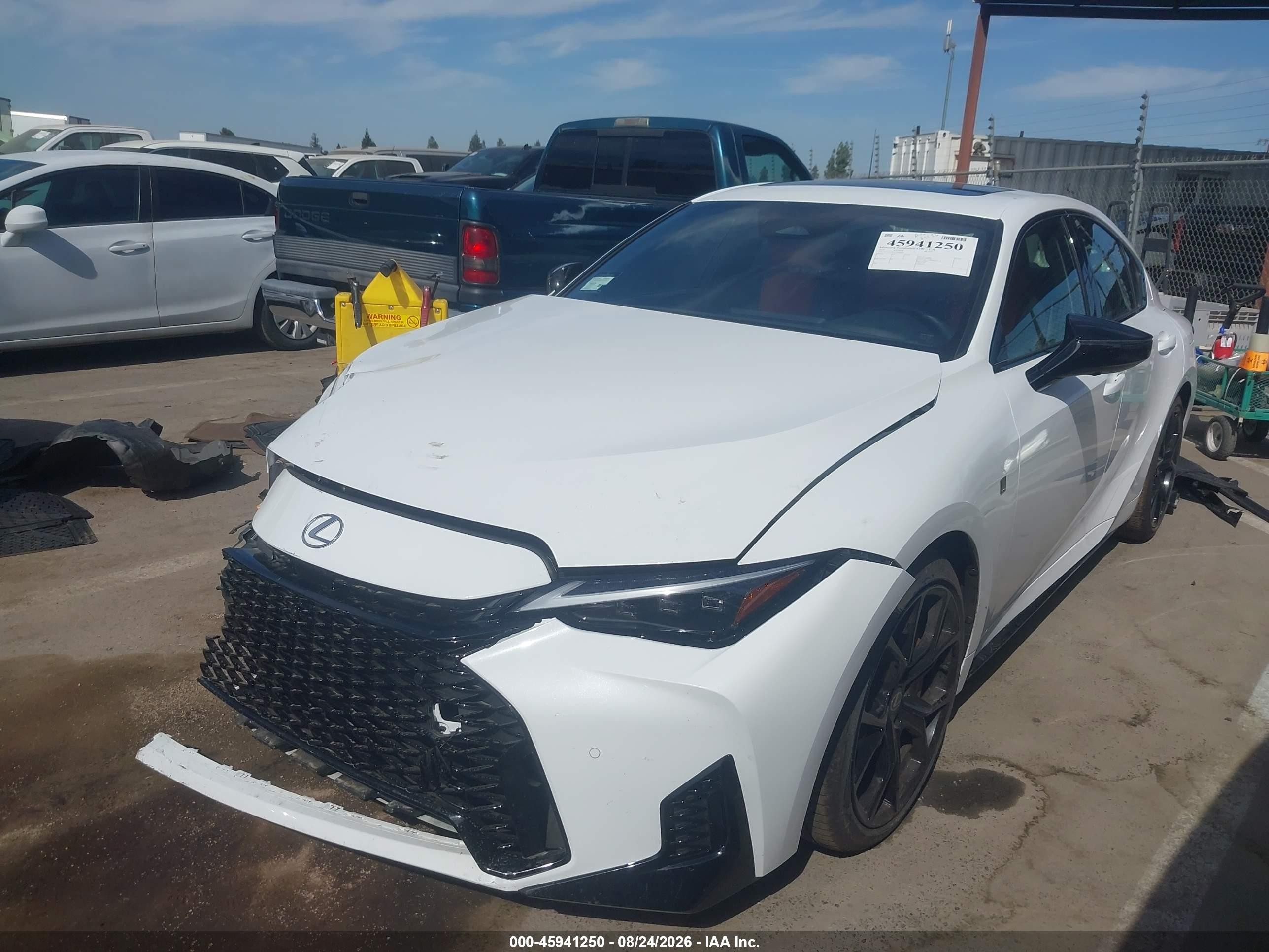 2026 Lexus IS 350 VIN JTHGZ1B27T5099561 IAAI salvage auction — Front End, Salvage (California), sold $23,000 on 2026-10-07 (photo 2)