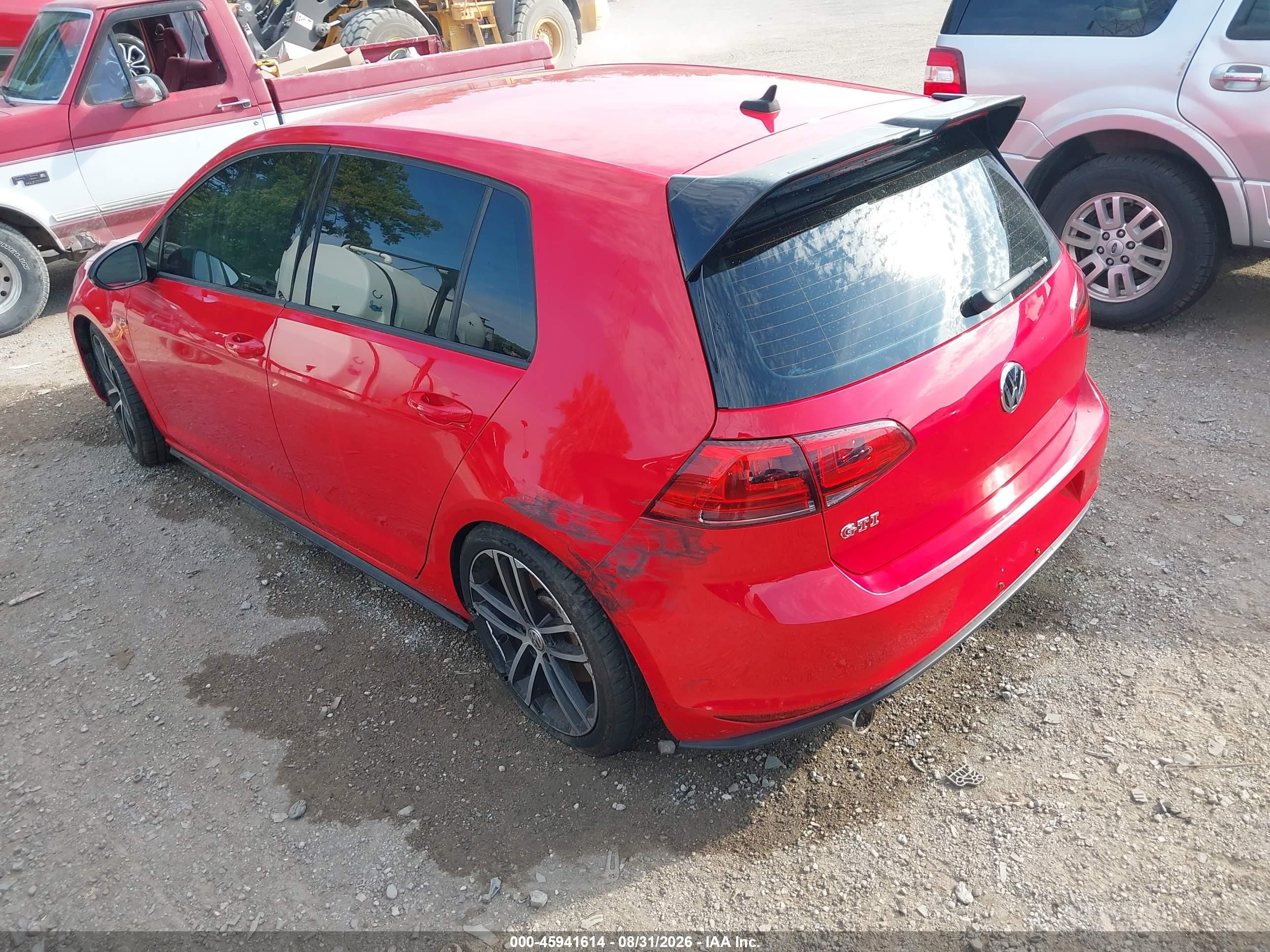 2017 Volkswagen Golf gti VIN 3VW447AU3HM053703 IAAI salvage auction — Rear End, Clear (Indiana), sold $4,275 on 2026-10-04 (photo 3)