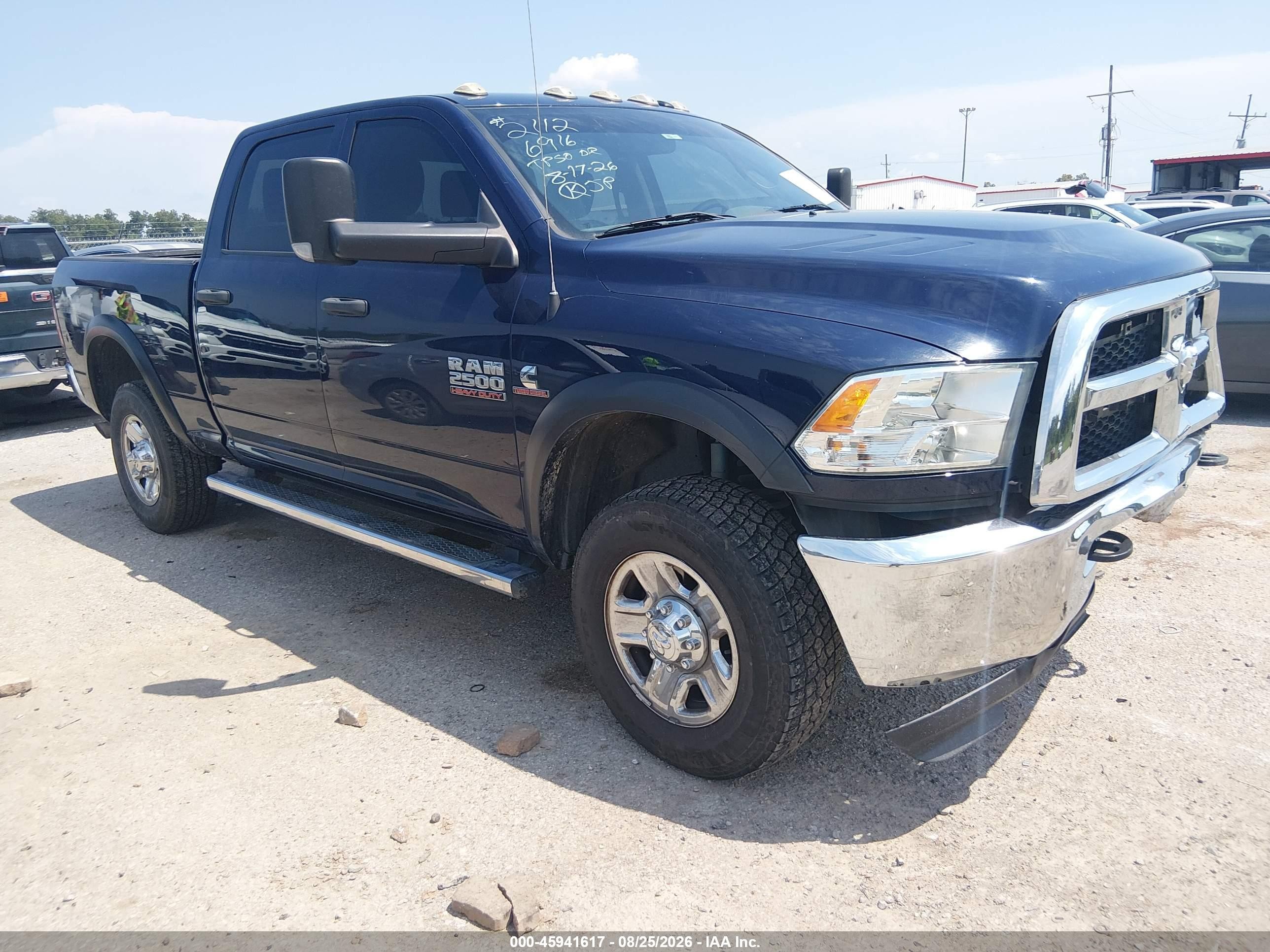 2018 Ram 2500 VIN 3C6UR5CLXJG336916 — IAAI salvage auction photo